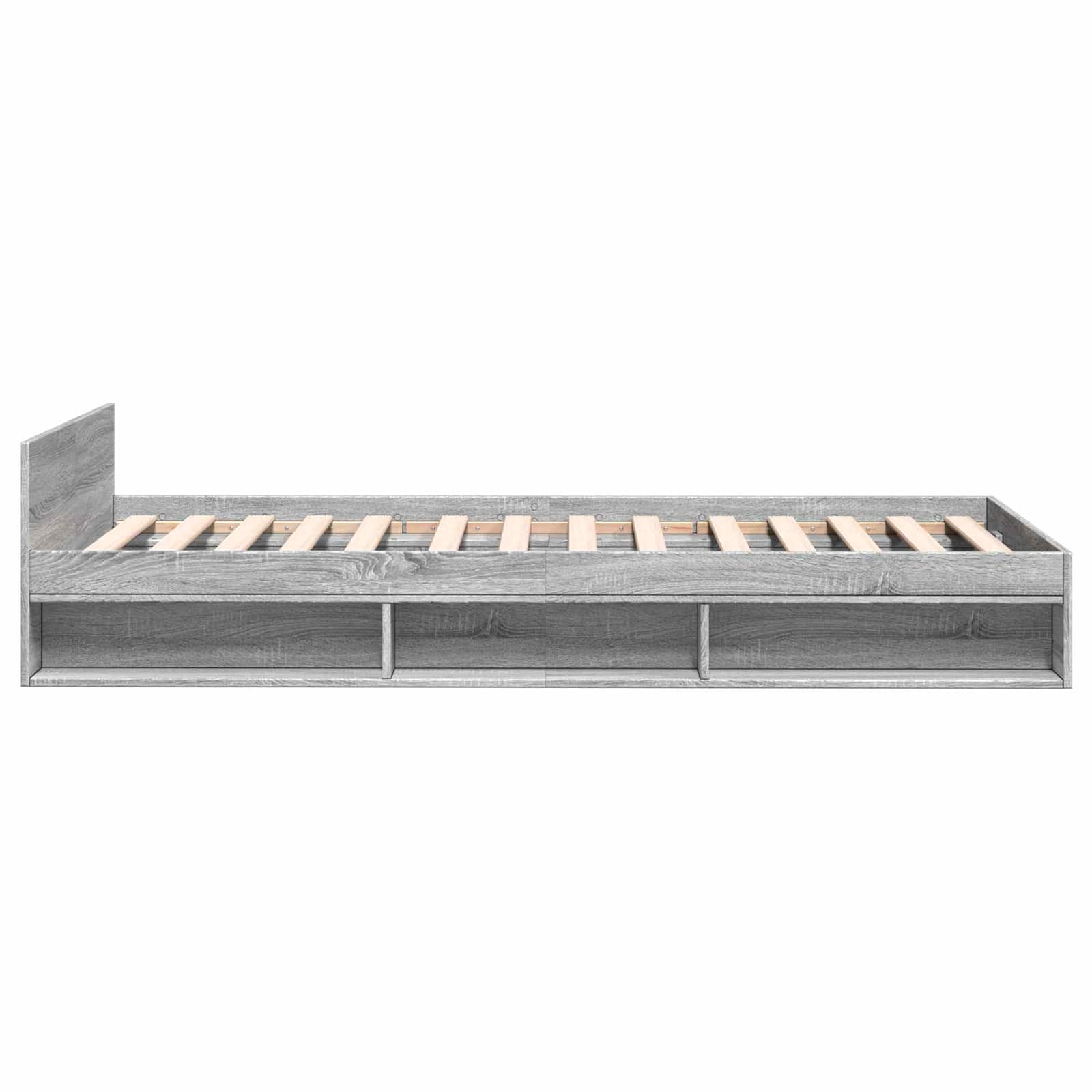 Cadre de lit avec rangement avec tiroir Sonoma gris 80 x 200 cm