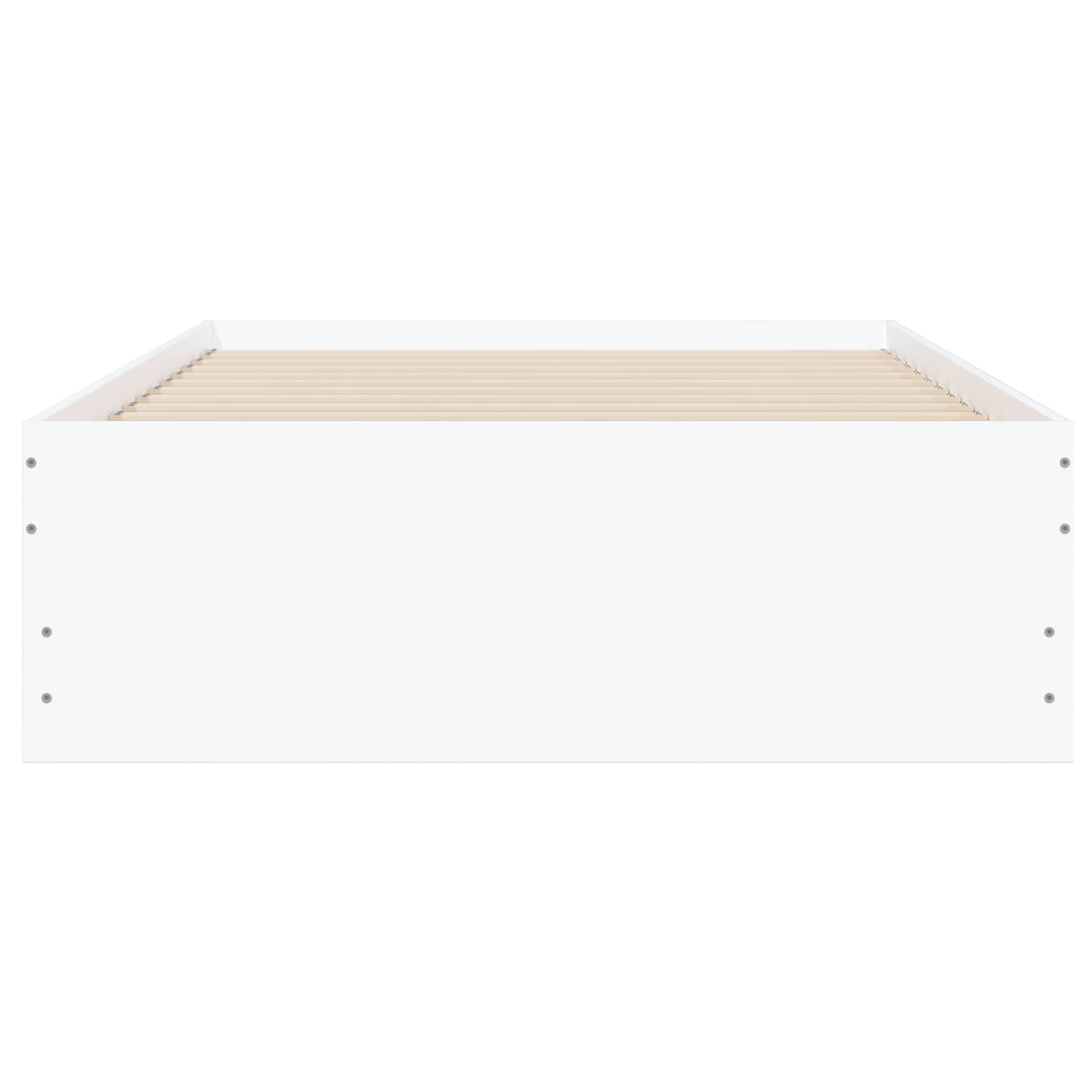 Cadre de lit avec rangement Blanc 80 x 200 cm Bois d'ingénierie