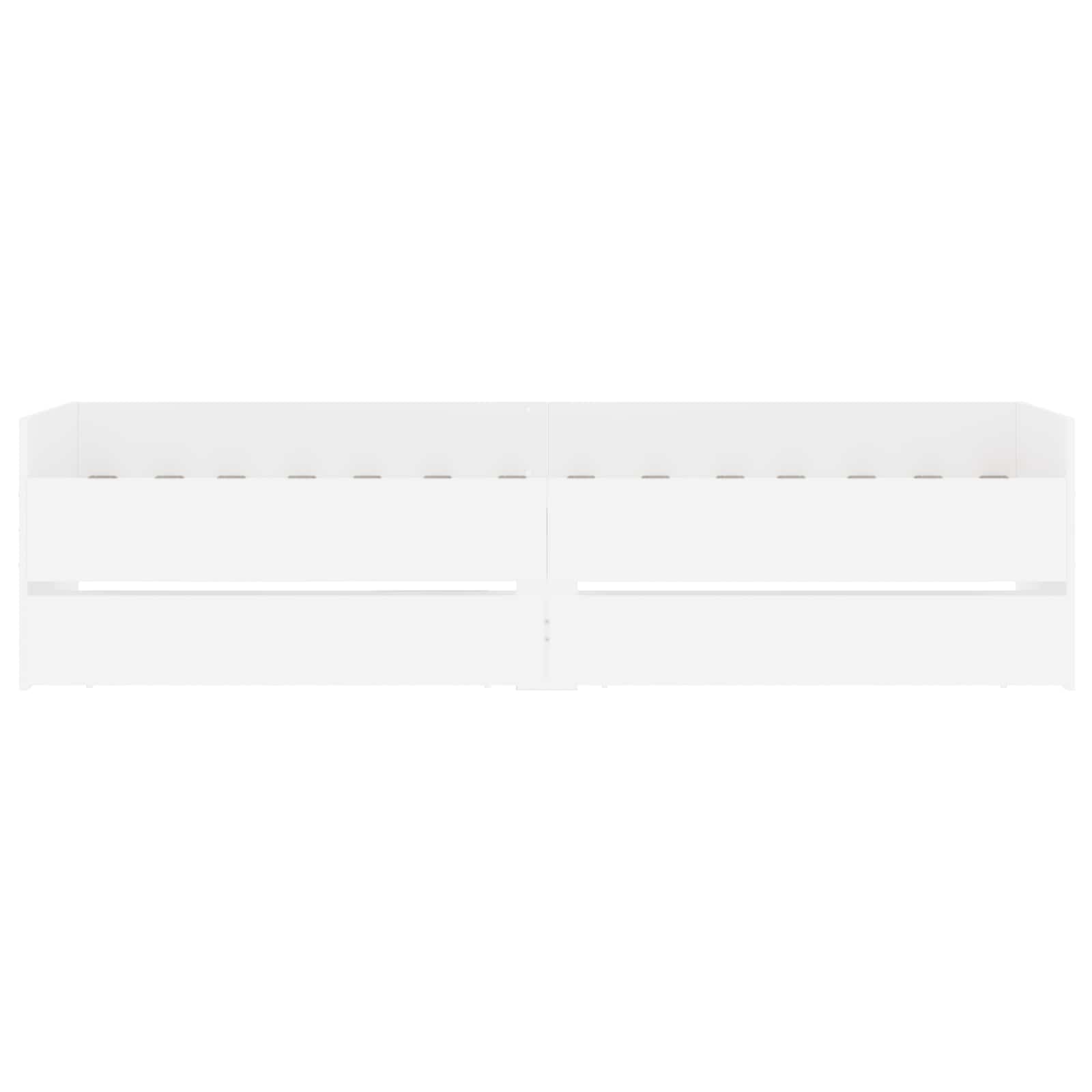 Cadre de lit avec rangement Blanc 80 x 200 cm Bois d'ingénierie