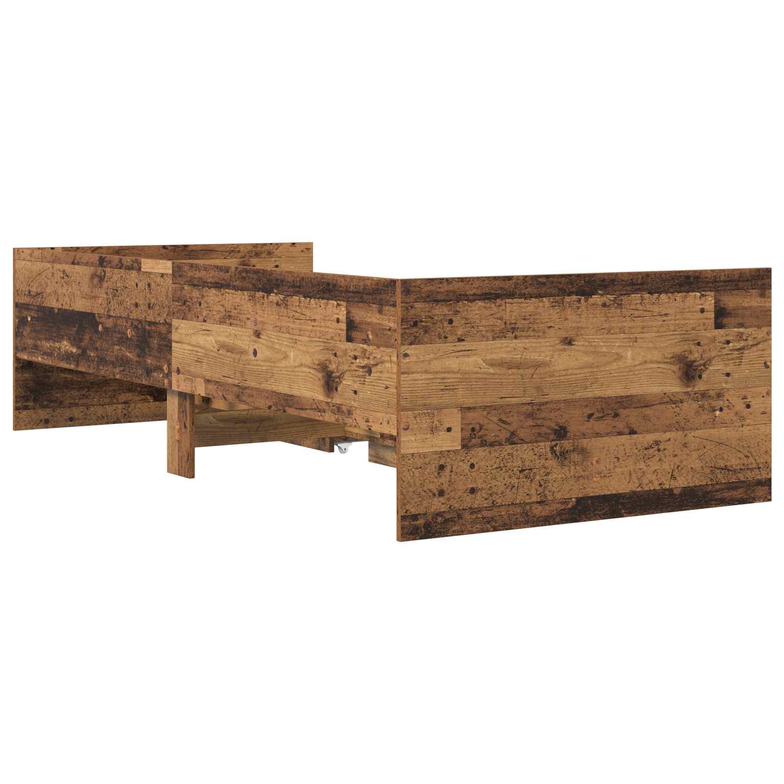 Cadre de lit avec rangement Bois ancien 80 x 200 cm