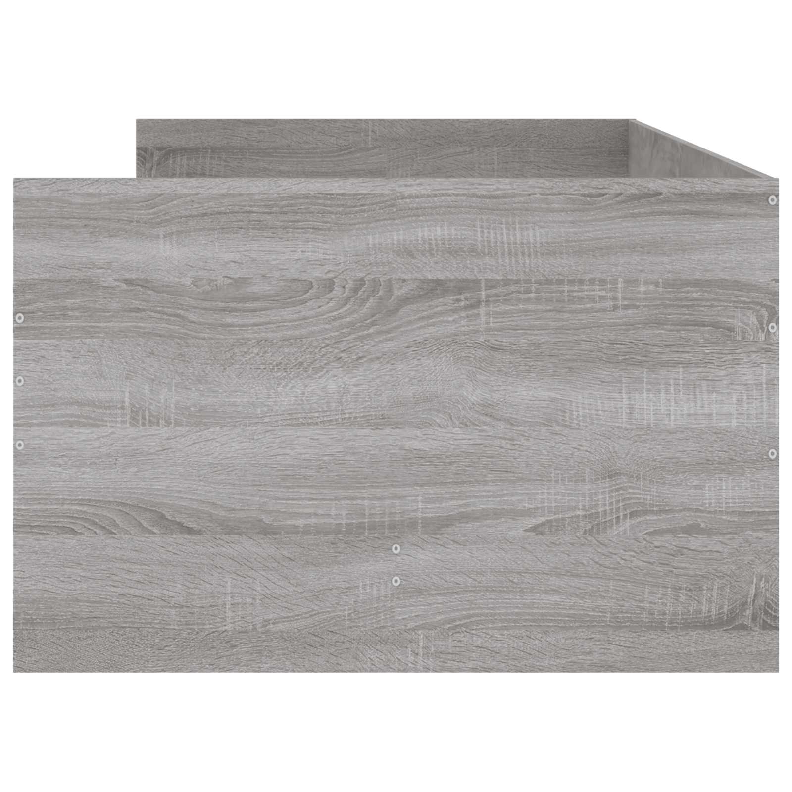 Cadre de lit avec rangement Gris béton 80 x 200 cm