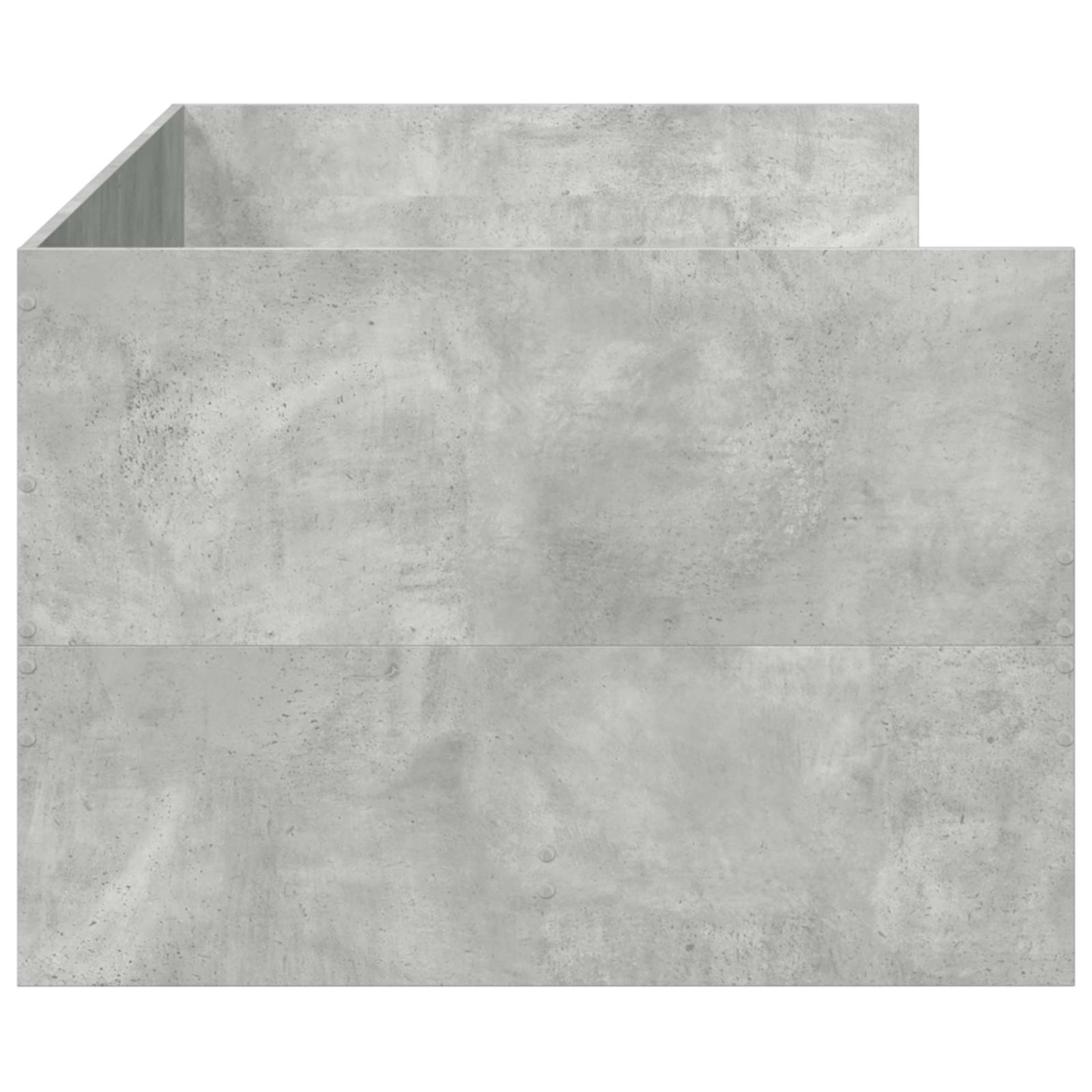 Lit d'appoint avec tiroir Gris béton Bois d'ingénierie