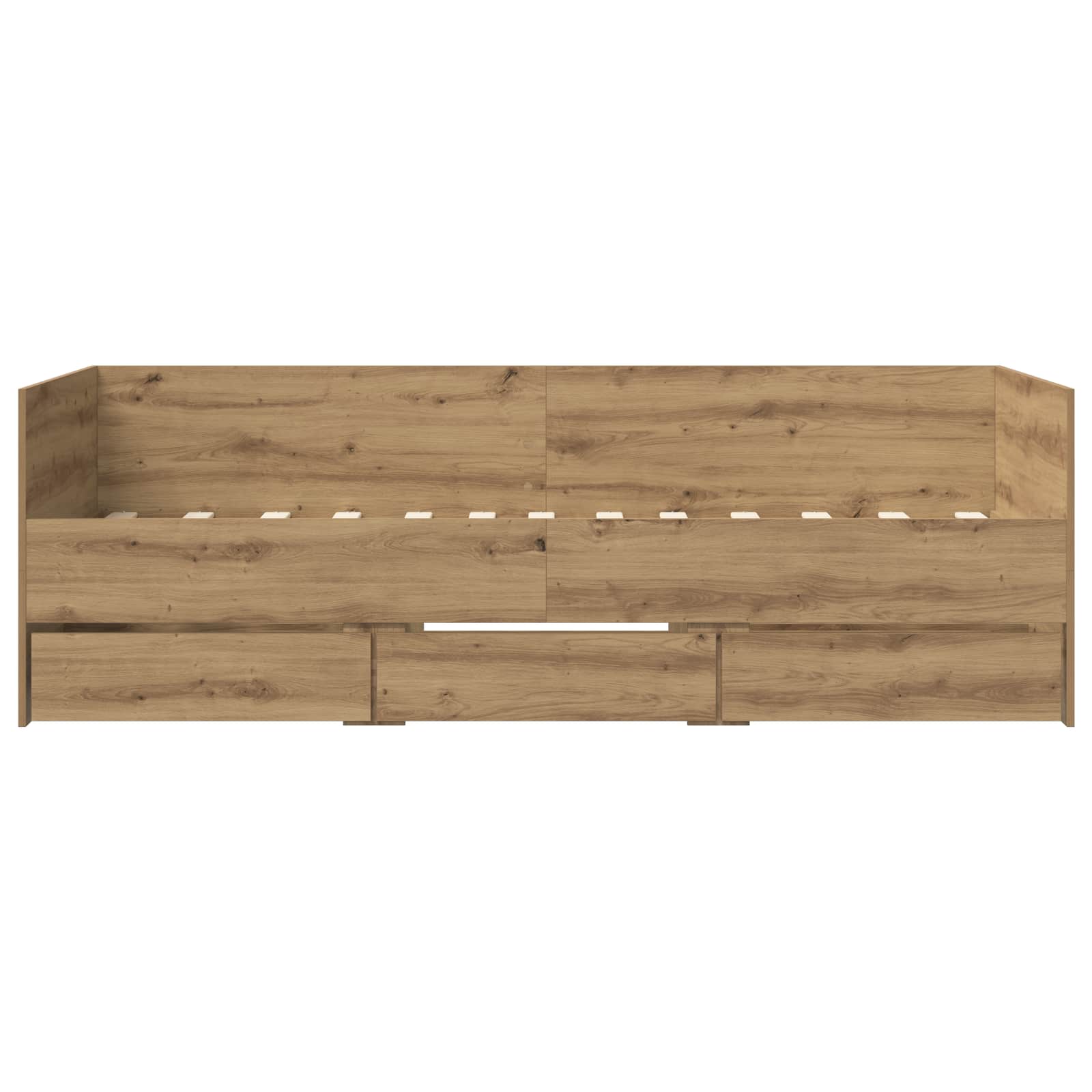 Lit d'appoint avec tiroir Chêne artisanal Bois d'ingénierie