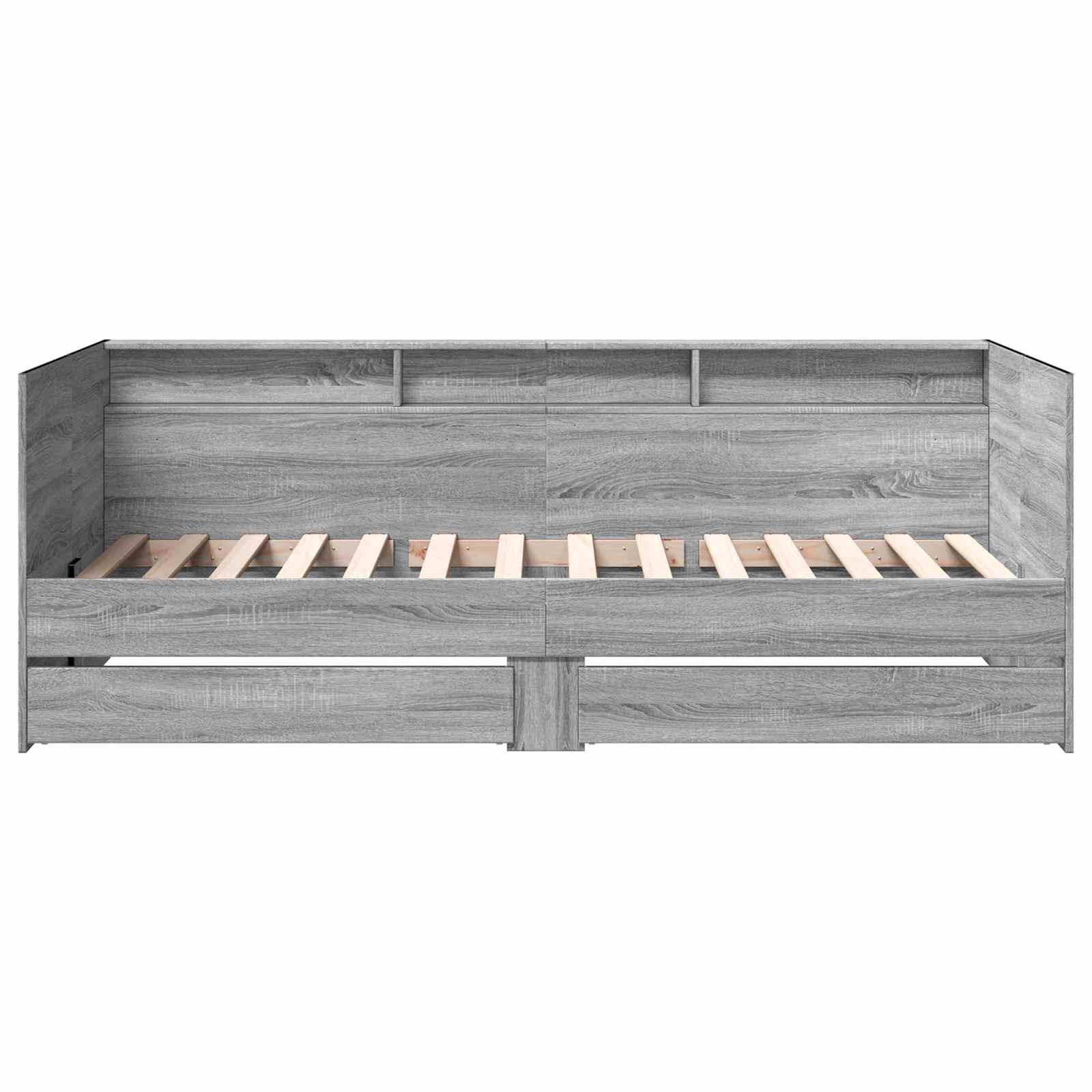 Lit d'appoint avec tiroir Sonoma gris Bois d'ingénierie