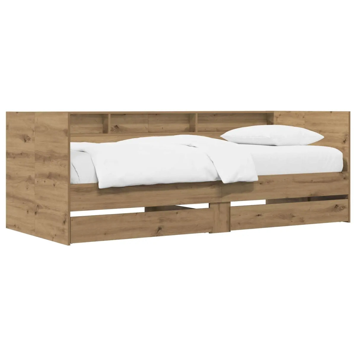 Lit d’appoint avec tiroir Chêne artisanal Bois d’ingénierie - XIOS