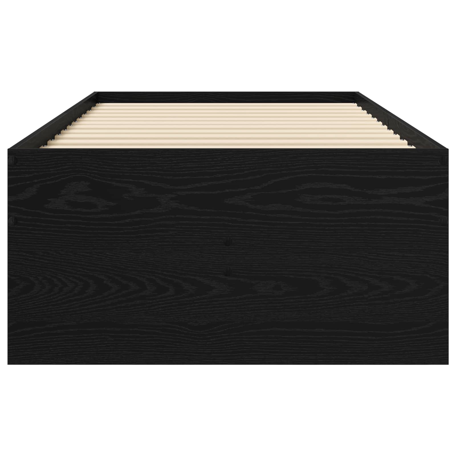 Cadre de lit avec rangement avec tiroir Chêne noir 80 x 200 cm