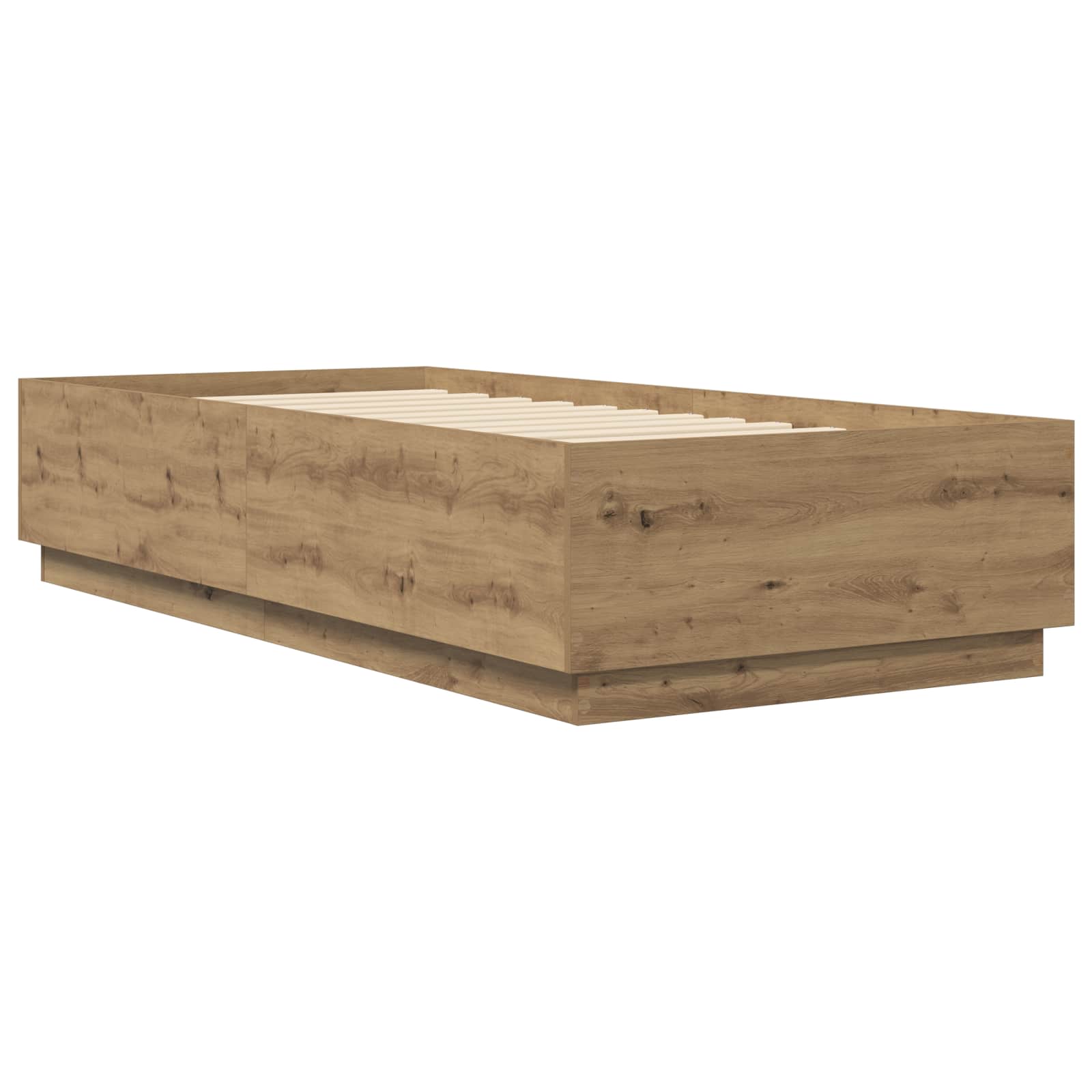 Cadre de lit Chêne artisanal 80 x 200 cm Bois d'ingénierie