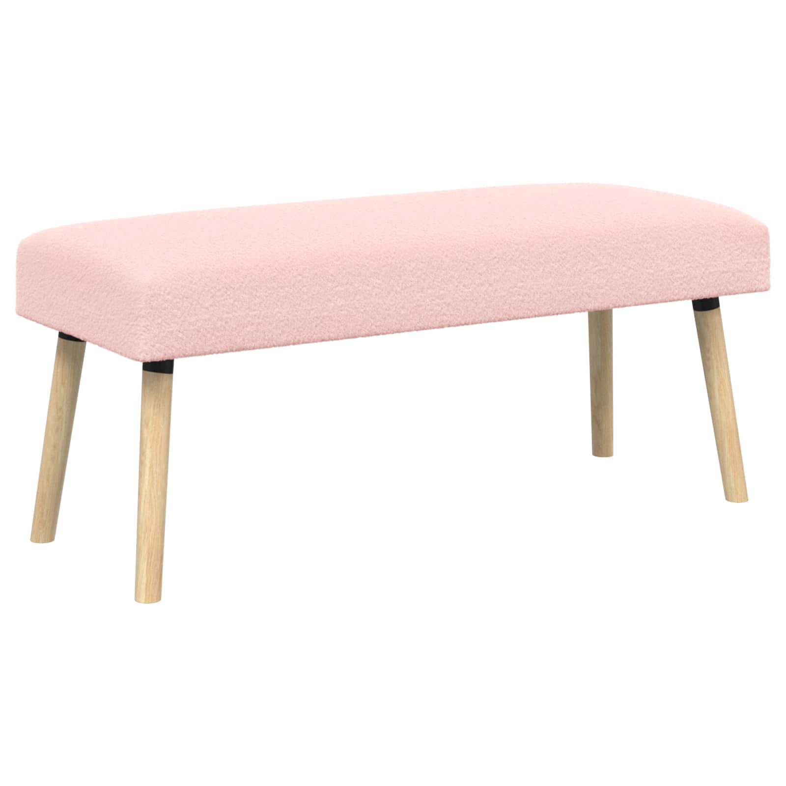 banc Uni Rose 110 x 40 x 46 cm Bouclé - XIOS