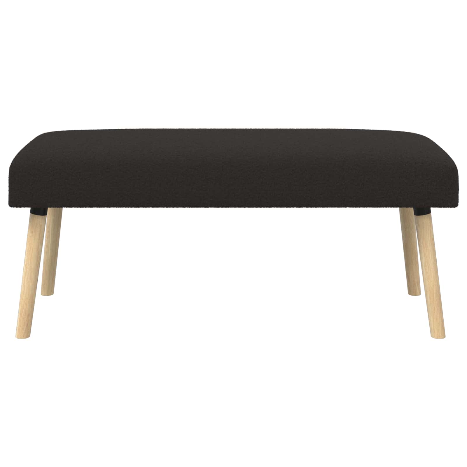 banc Uni Noir 110 x 40 x 46 cm Bouclé - XIOS
