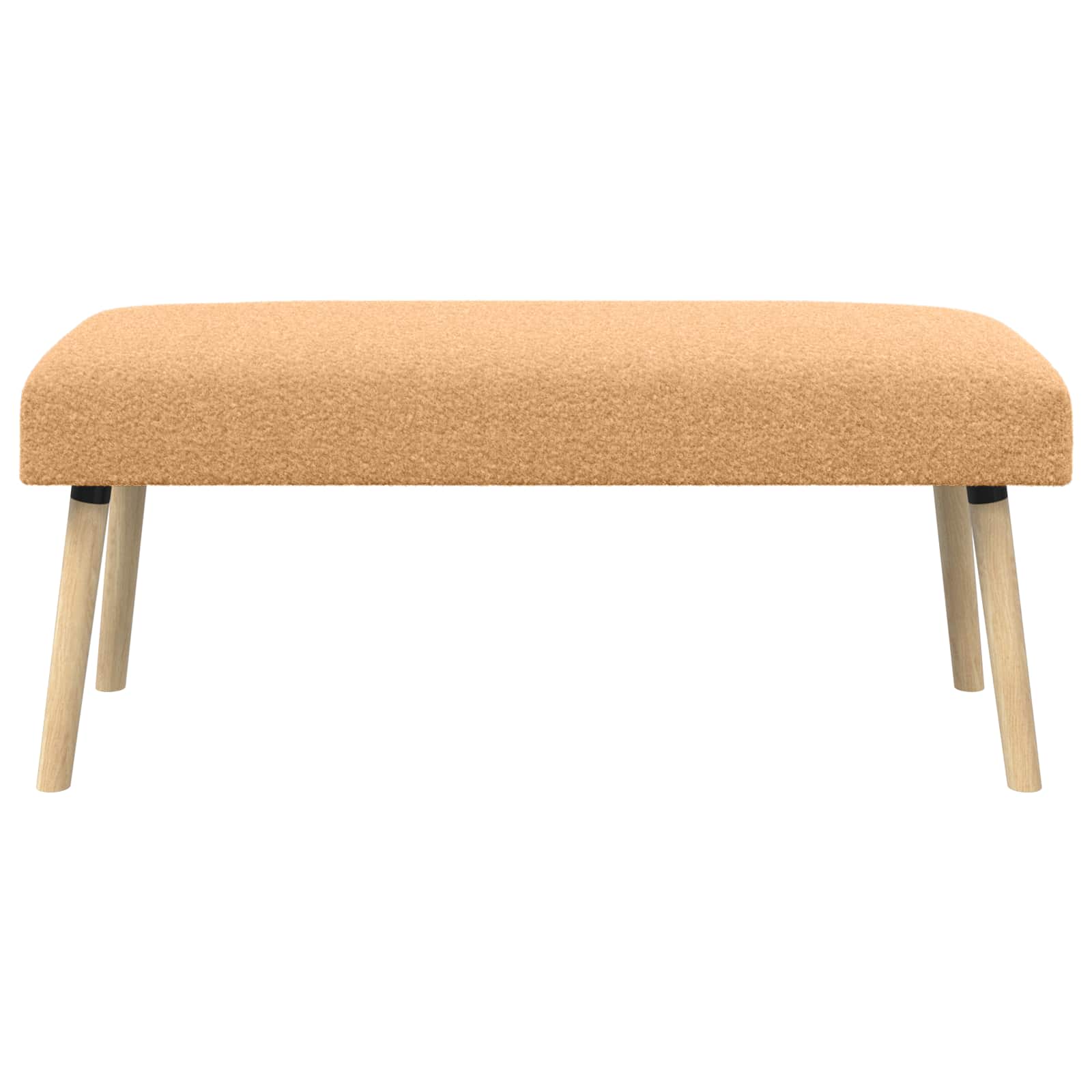 banc Uni Beige 110 x 40 x 46 cm Bouclé - XIOS