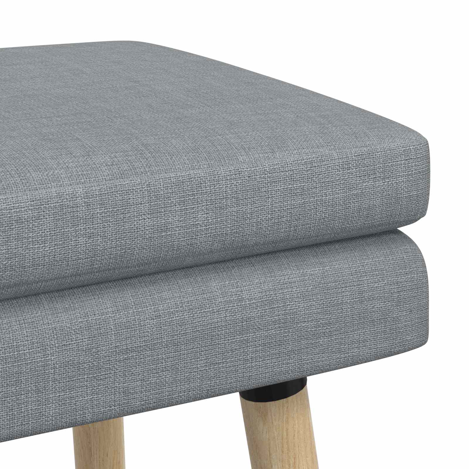 Banc à double couche Gris clair 80 x 40 x 47 cm Tissu - XIOS