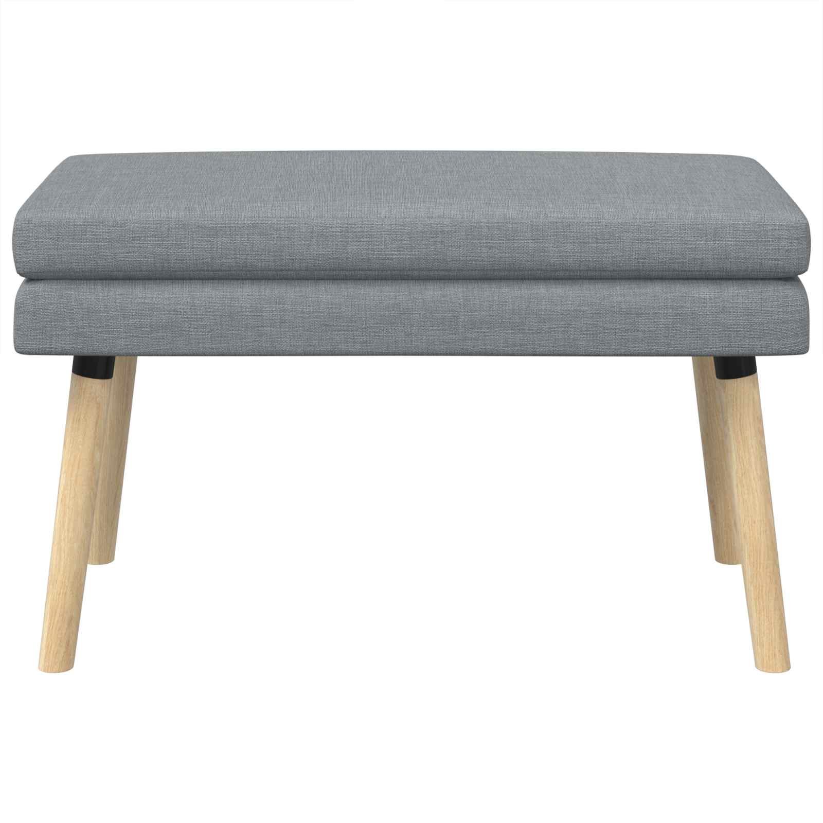 Banc à double couche Gris clair 80 x 40 x 47 cm Tissu - XIOS