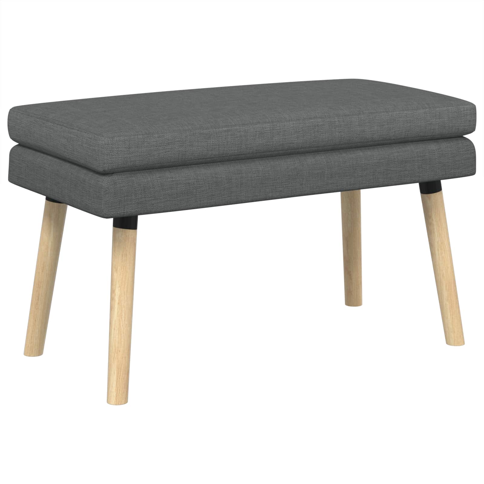 Banc à double couche Gris foncé 80 x 40 x 47 cm Tissu - XIOS