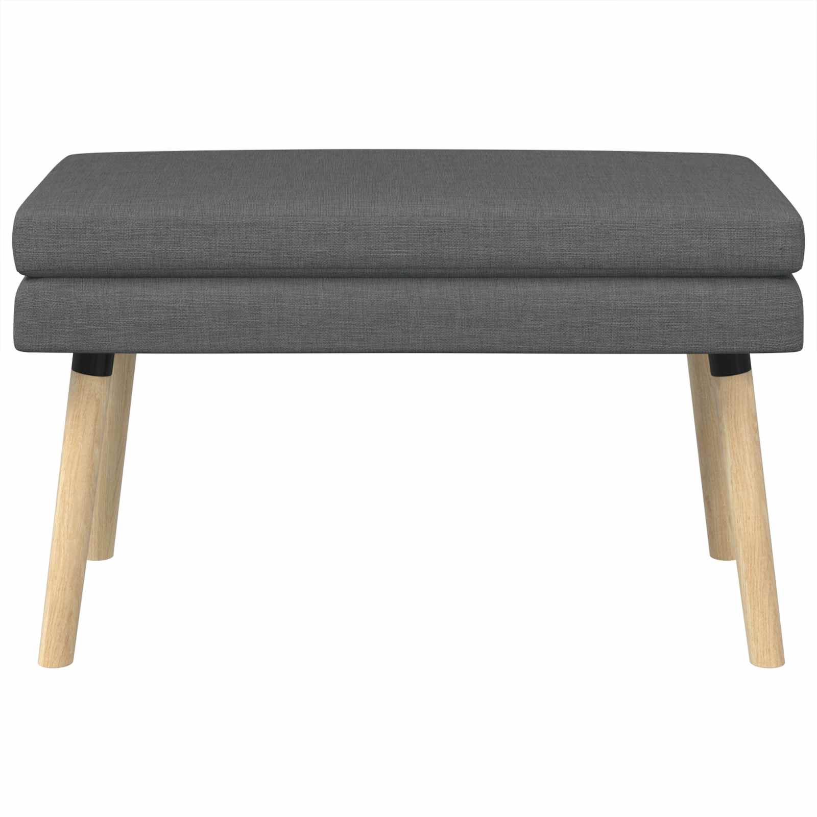Banc à double couche Gris foncé 80 x 40 x 47 cm Tissu - XIOS