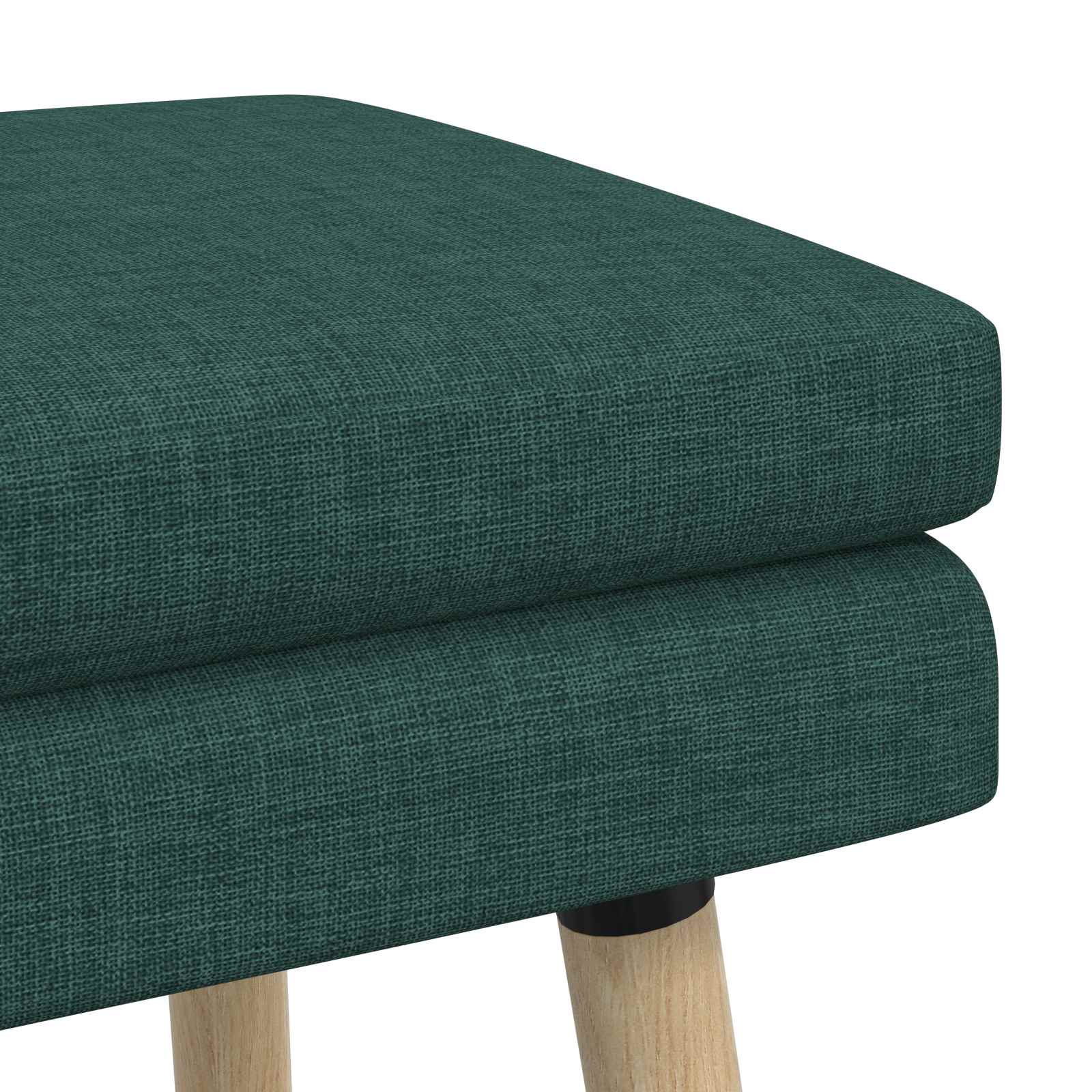 Banc à double couche Vert foncé 80 x 40 x 47 cm Tissu - XIOS