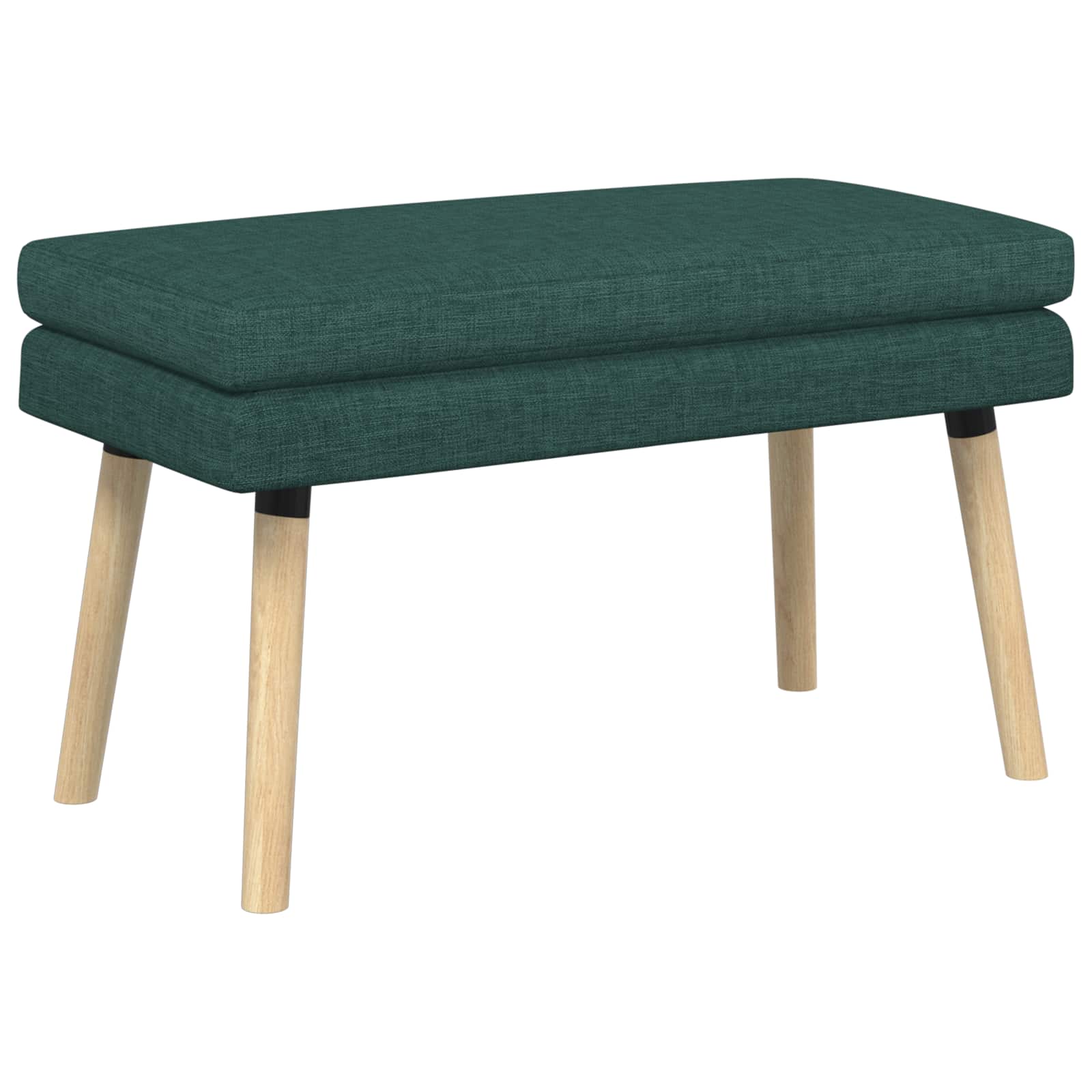 Banc à double couche Vert foncé 80 x 40 x 47 cm Tissu - XIOS