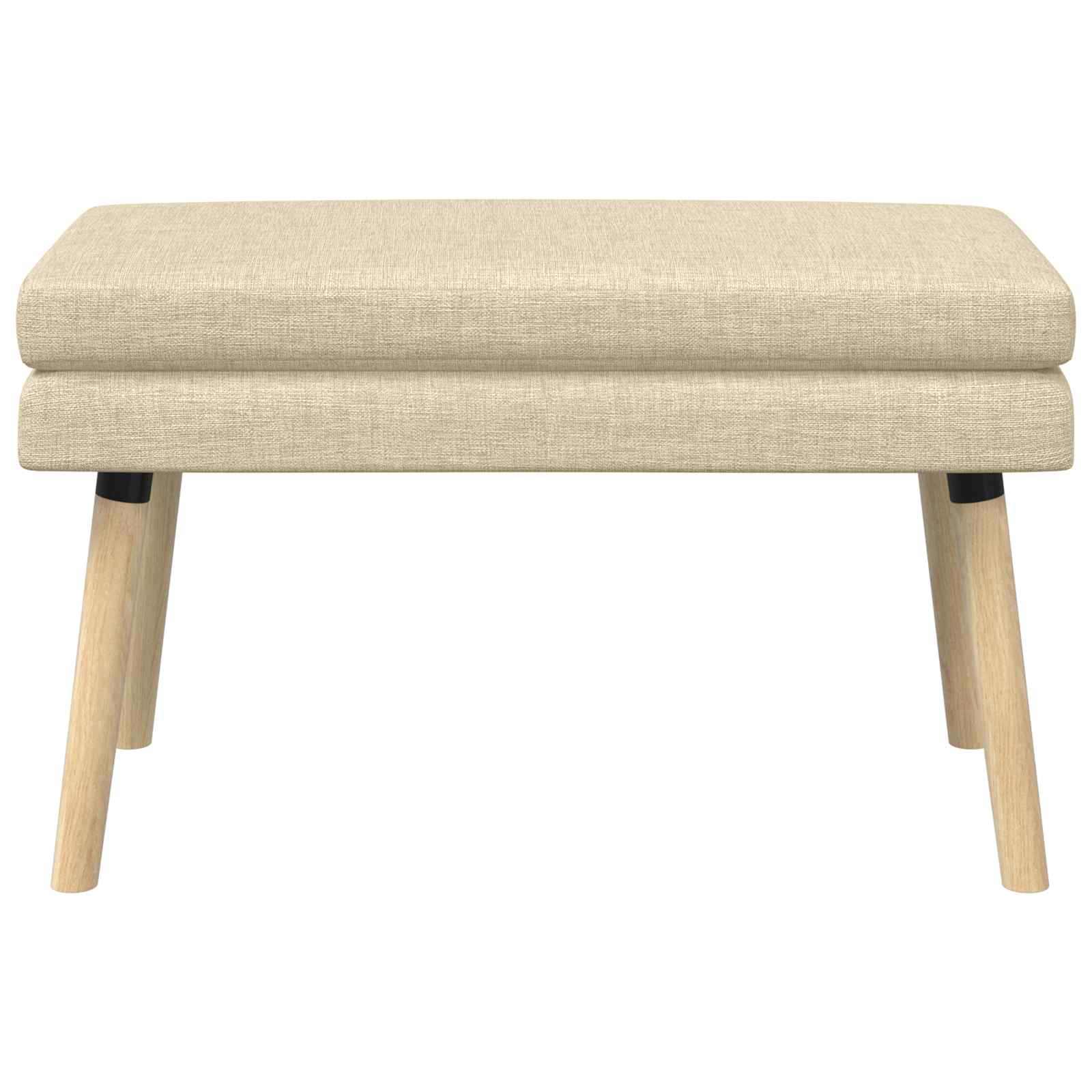 Banc à double couche Crème 80 x 40 x 47 cm Tissu - XIOS