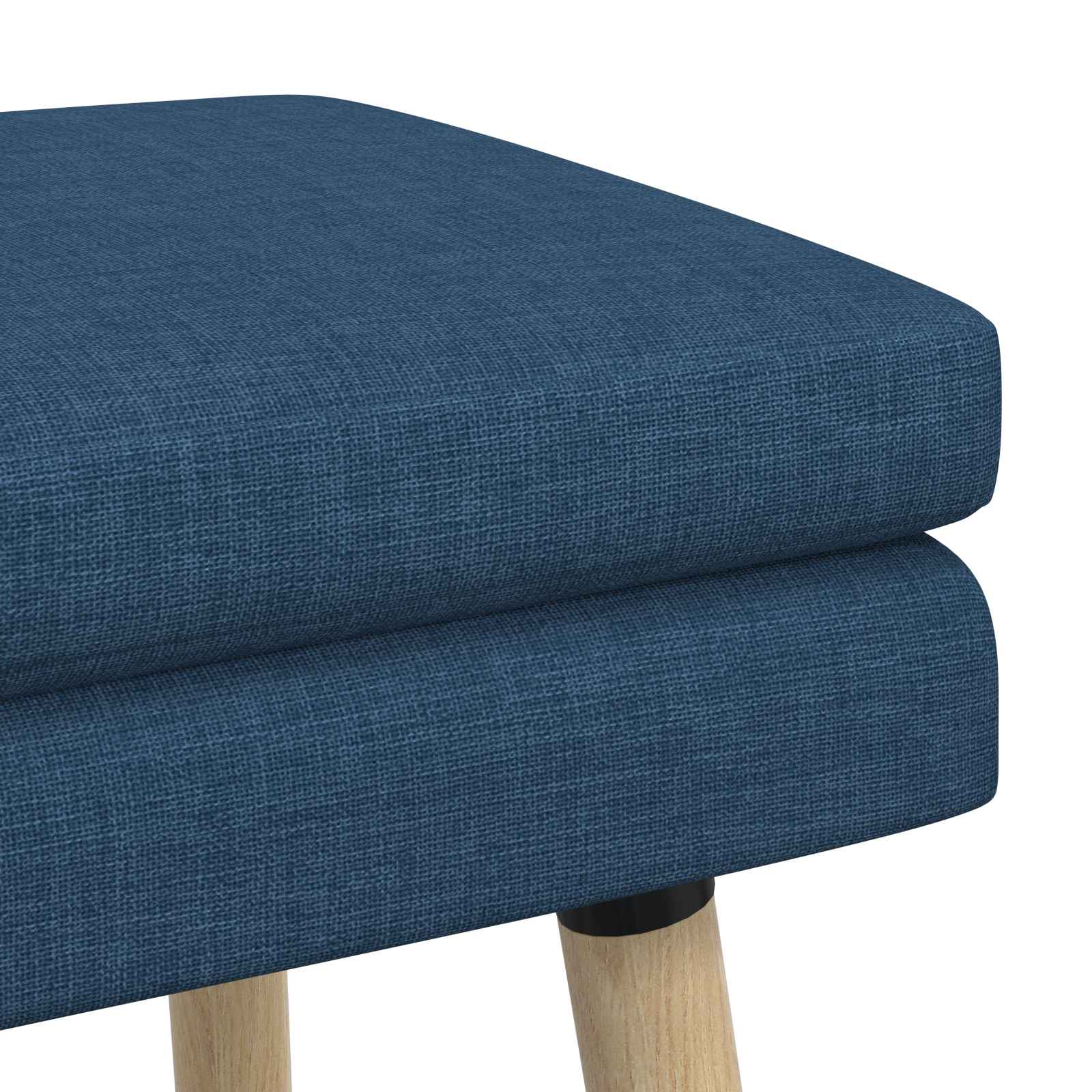 Banc à double couche Bleu 80 x 40 x 47 cm Tissu - XIOS