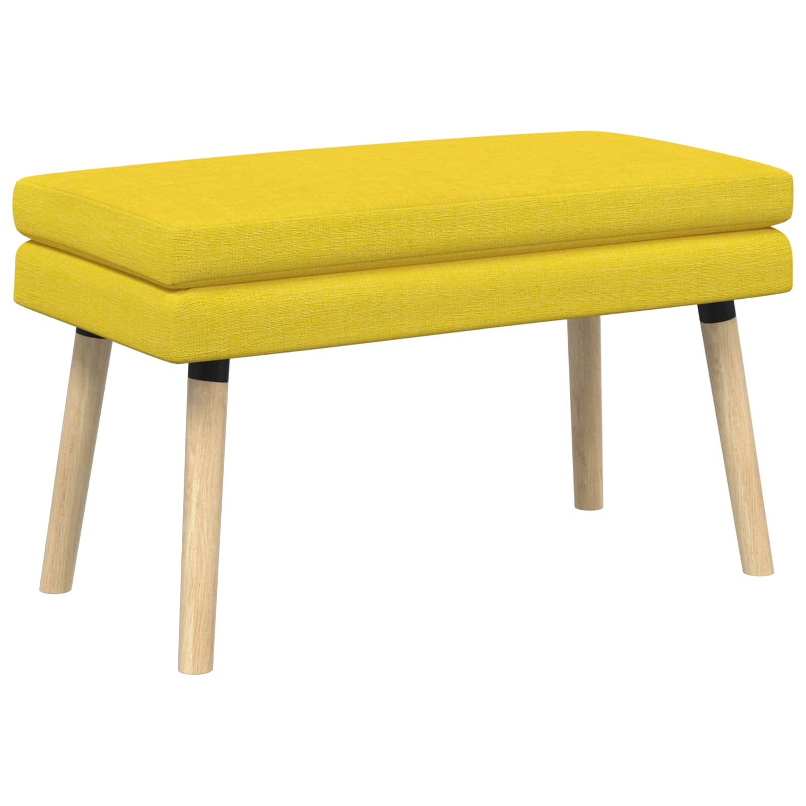 Banc à double couche Jaune clair 80 x 40 x 47 cm Tissu - XIOS
