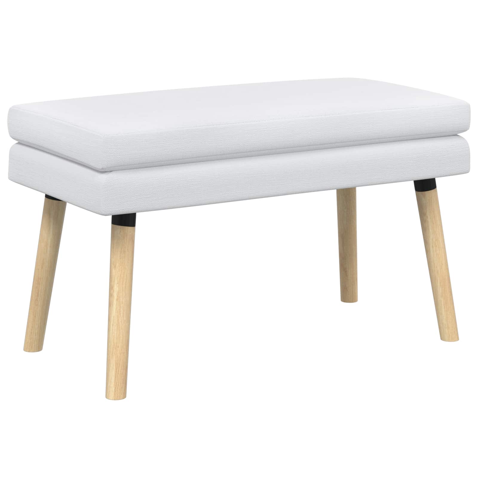 Banc à double couche Blanc 80 x 40 x 47 cm Tissu - XIOS