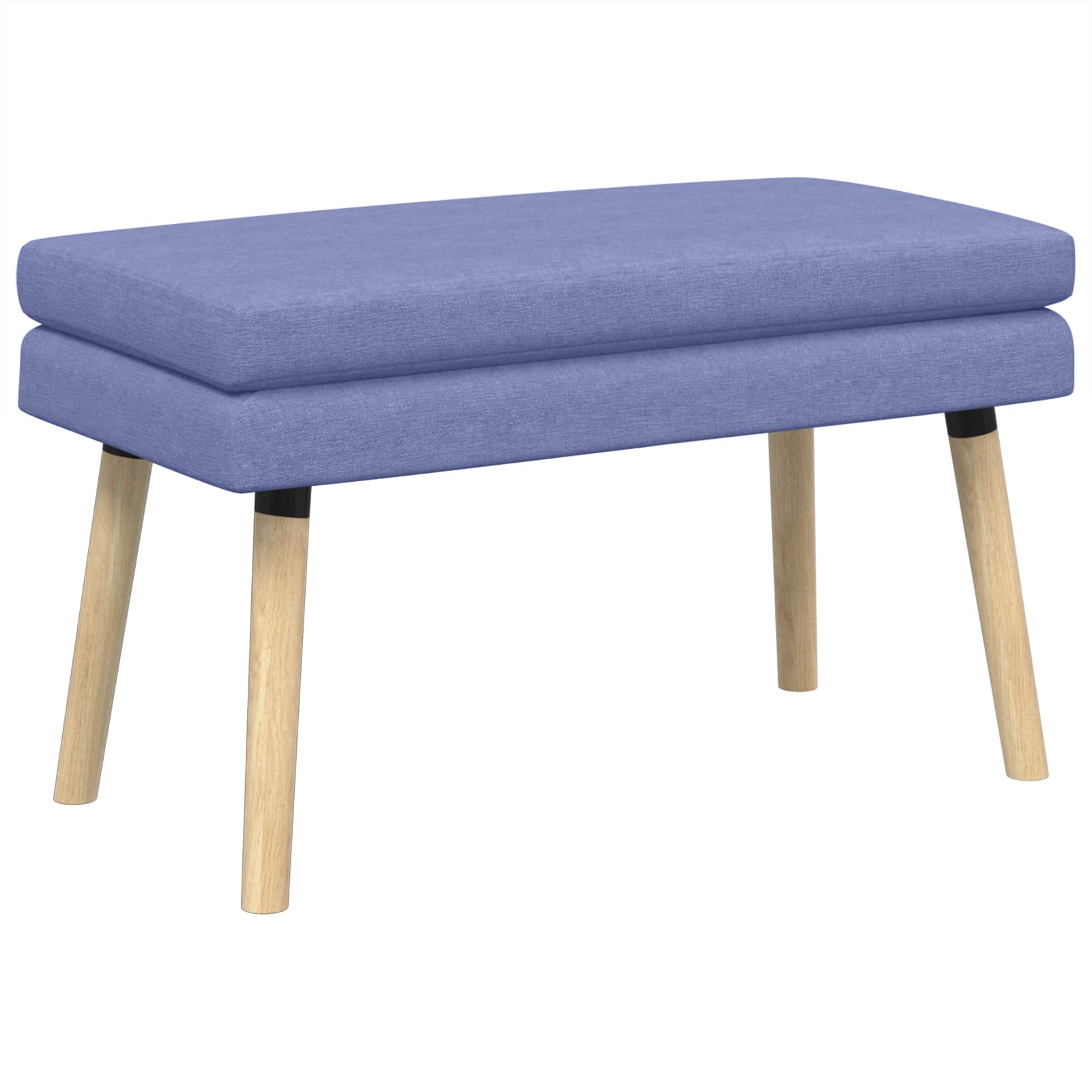 Banc à double couche Bleu denim 80 x 40 x 47 cm Tissu - XIOS