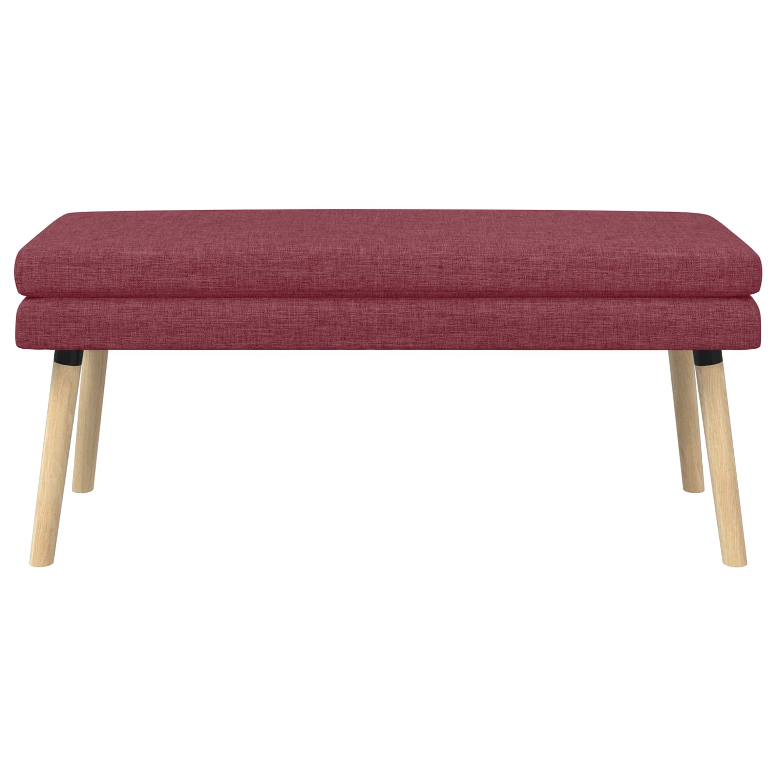 Banc à double couche Bordeaux 110 x 40 x 47 cm Tissu - XIOS