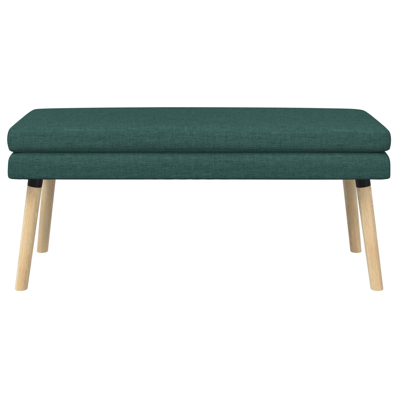 Banc à double couche Vert foncé 110 x 40 x 47 cm Tissu - XIOS