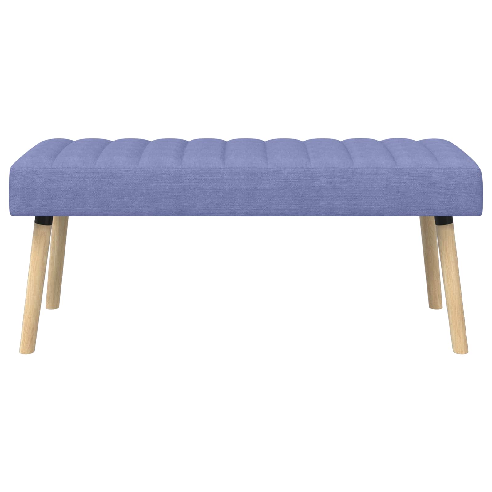 Banc capitonné canal Bleu denim 110 x 40 x 46 cm Tissu - XIOS