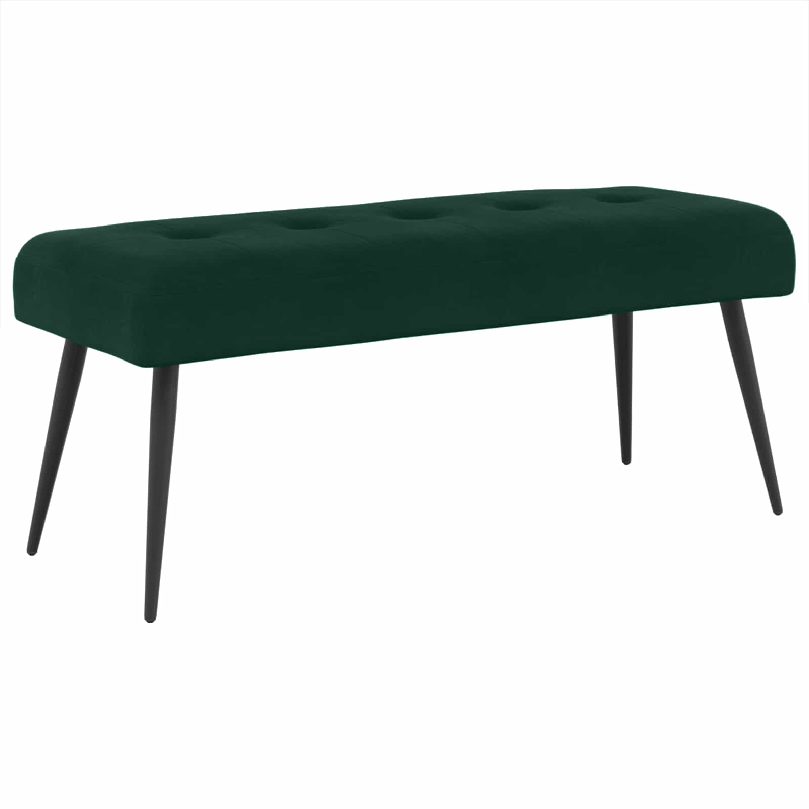 Banc avec capitonnage bouton Vert foncé 110 x 40 x 46 cm - XIOS