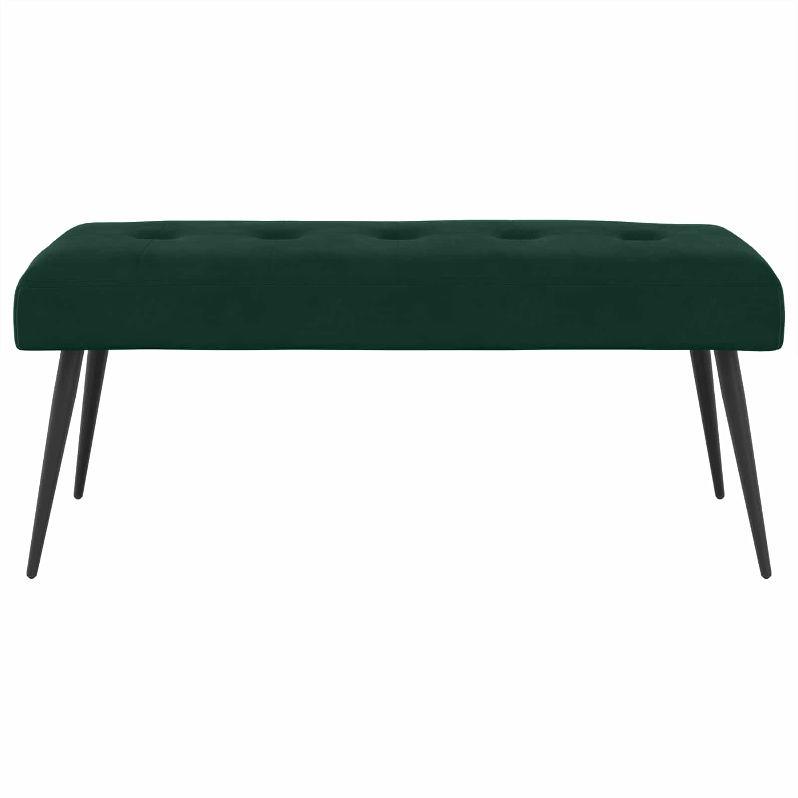 Banc avec capitonnage bouton Vert foncé 110 x 40 x 46 cm - XIOS