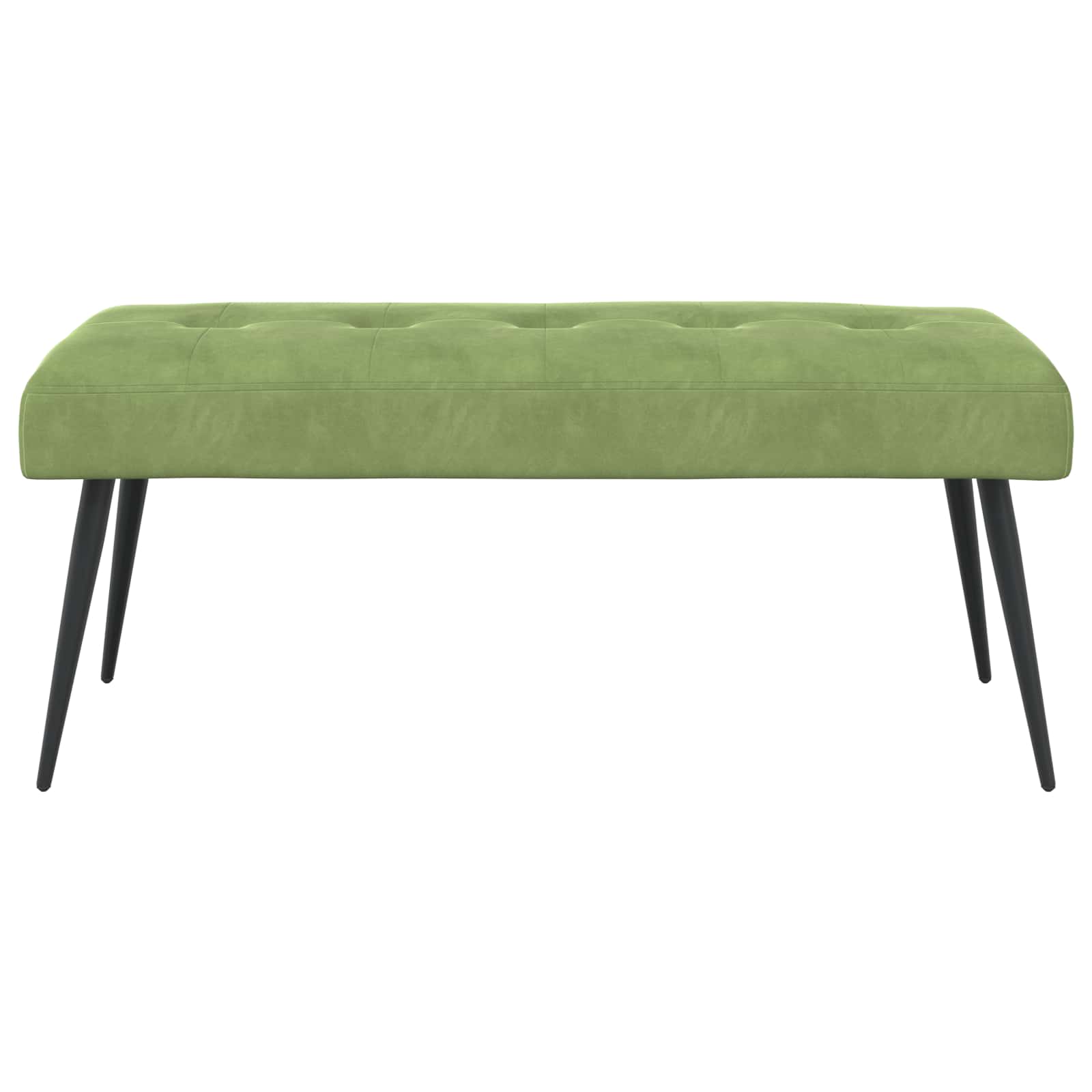 Banc avec capitonnage bouton Vert clair 110 x 40 x 46 cm - XIOS