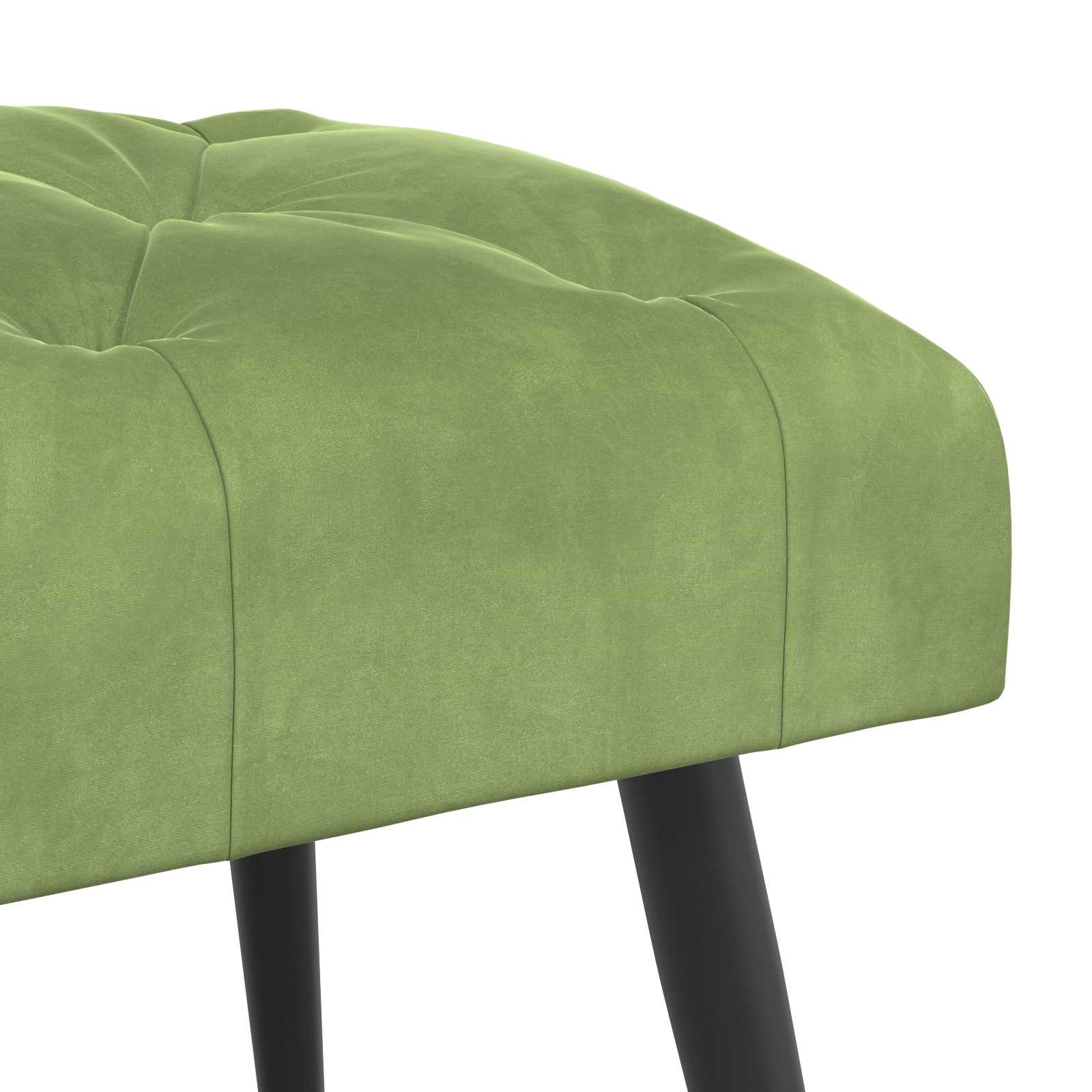 Banc avec capitonnage bouton Vert clair 110 x 40 x 46 cm - XIOS