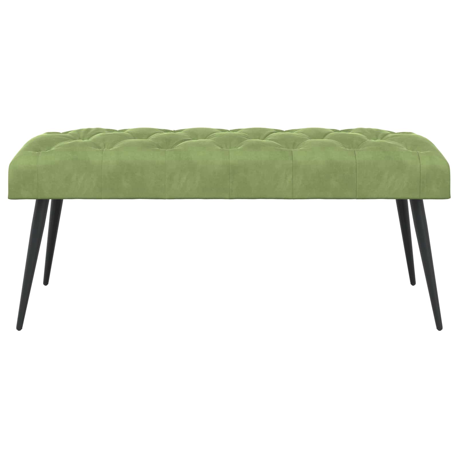 Banc avec capitonnage bouton Vert clair 110 x 40 x 46 cm - XIOS