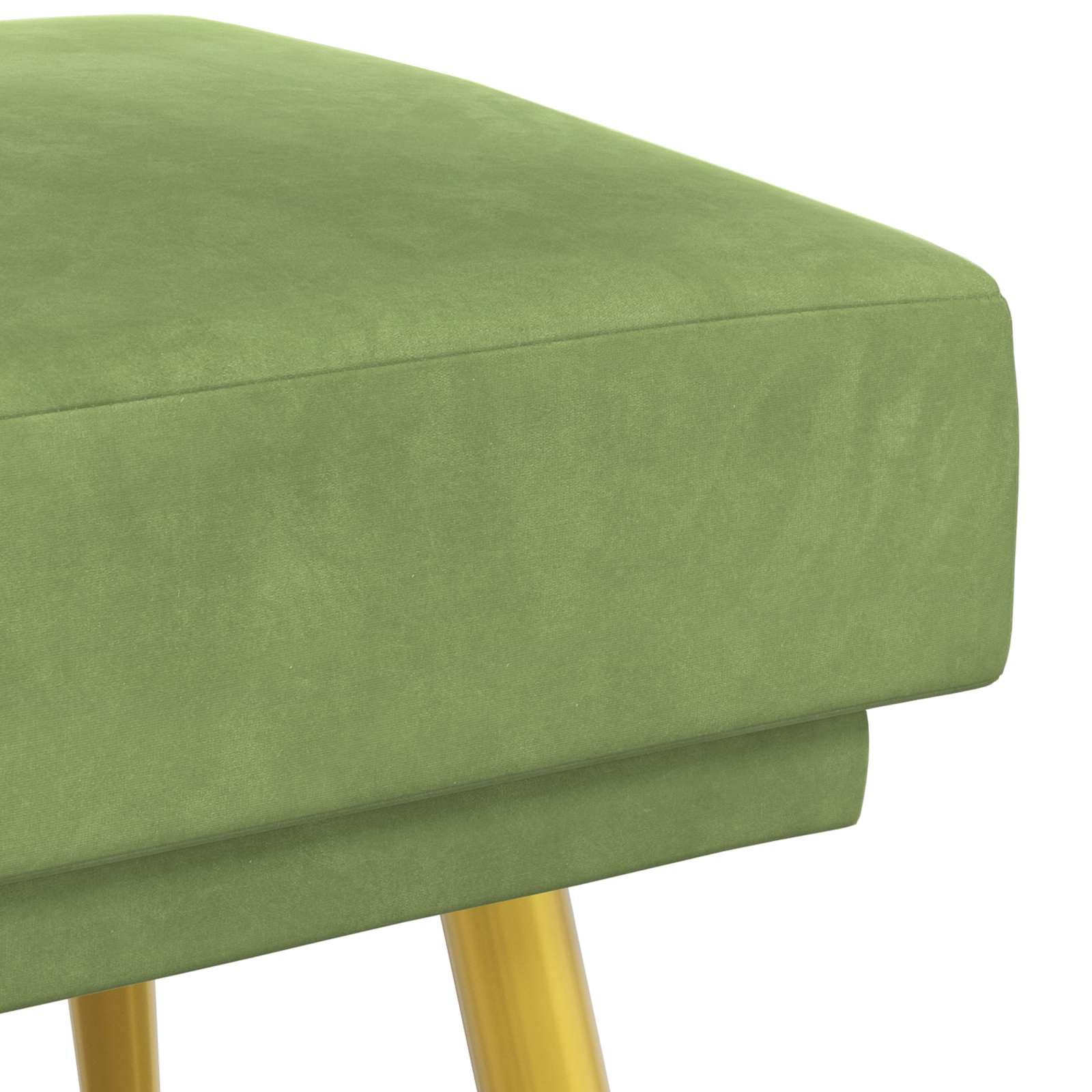 Banc à double couche Vert clair 120 x 45 x 46 cm Velours - XIOS