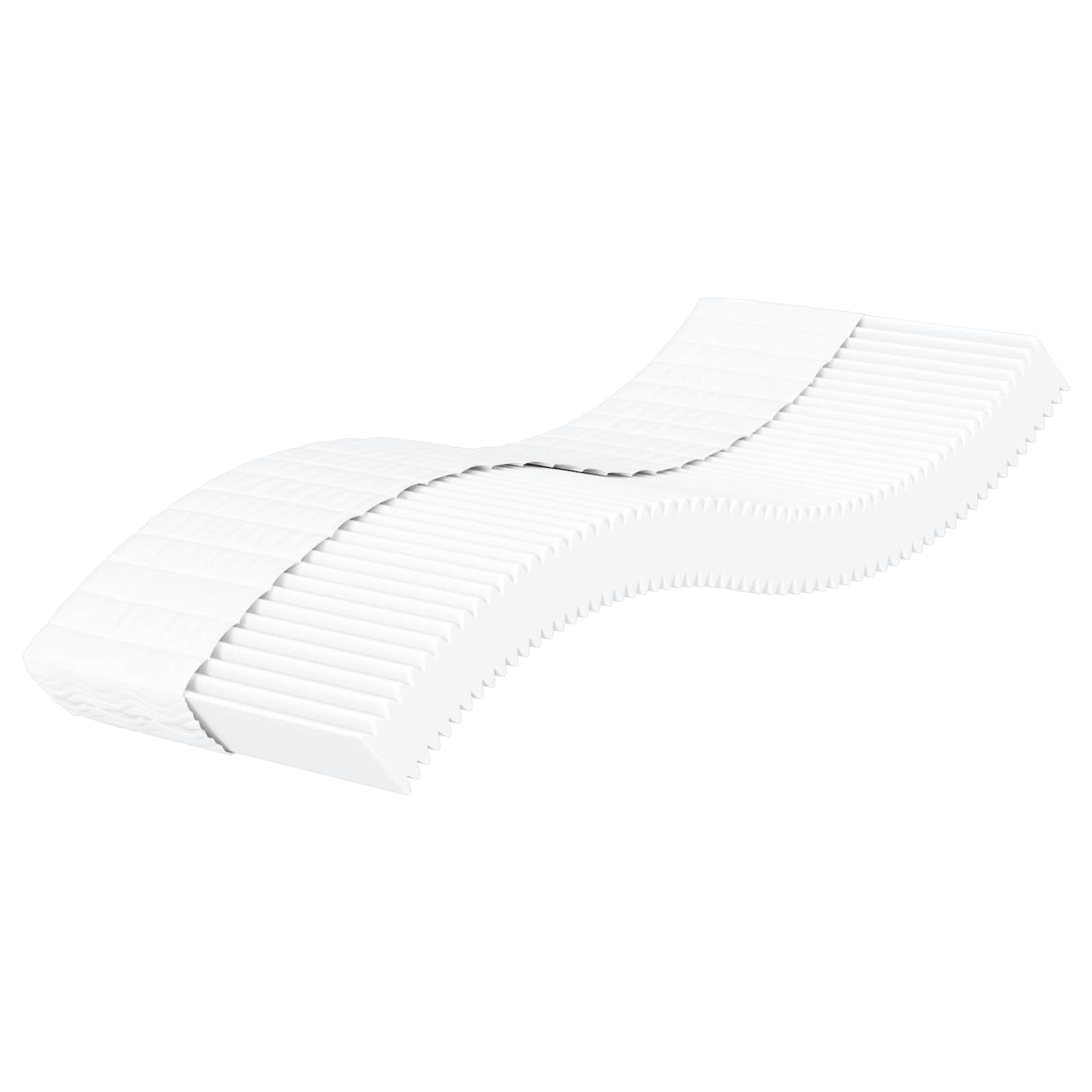 Matelas en mousse H2 et H3 75 x 190 cm Blanc - XIOS