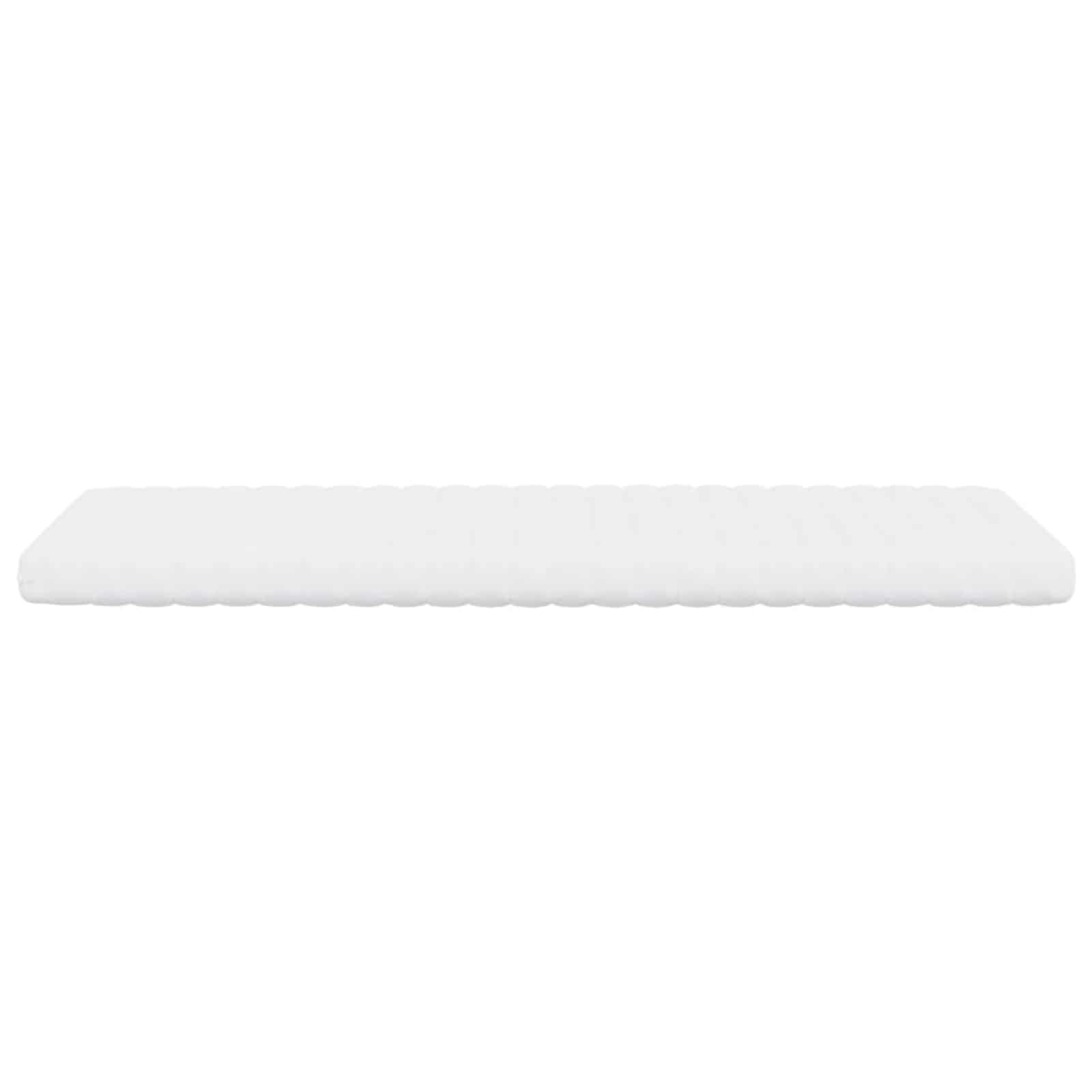 Matelas en mousse 75 x 190 cm Blanc