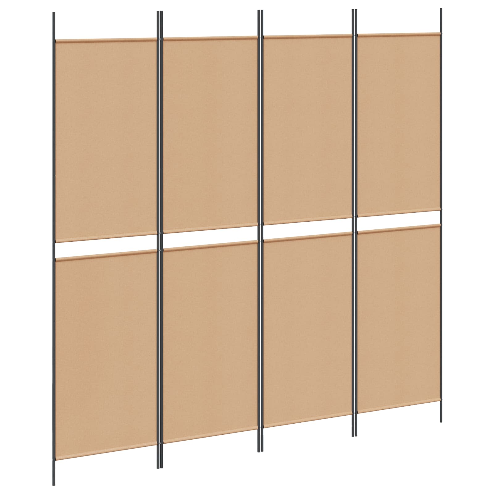 Paravent à 4 panneaux Beige 200 x 200 cm Tissu - XIOS