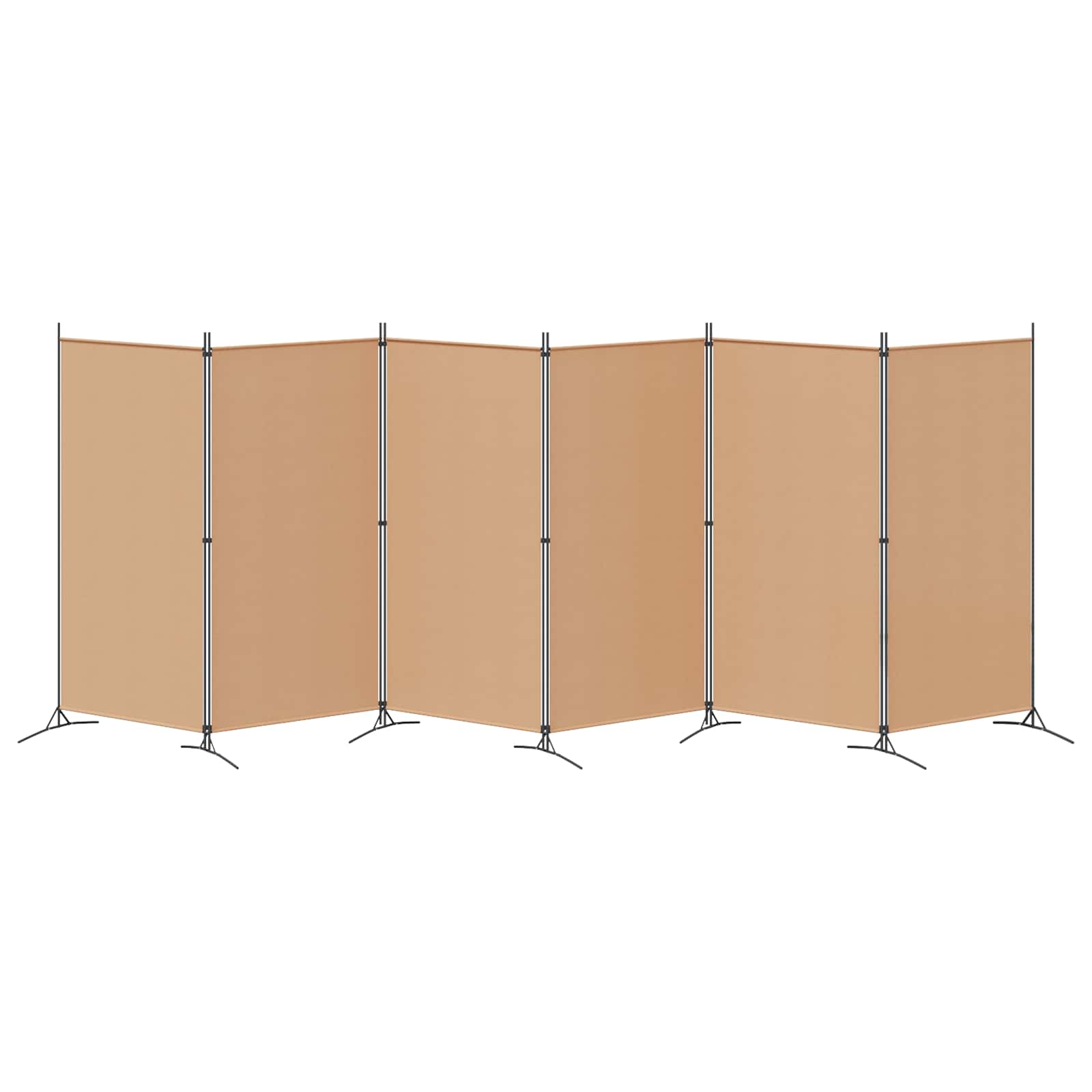 Paravent à 6 panneaux Beige 520 x 180 cm Tissu - XIOS