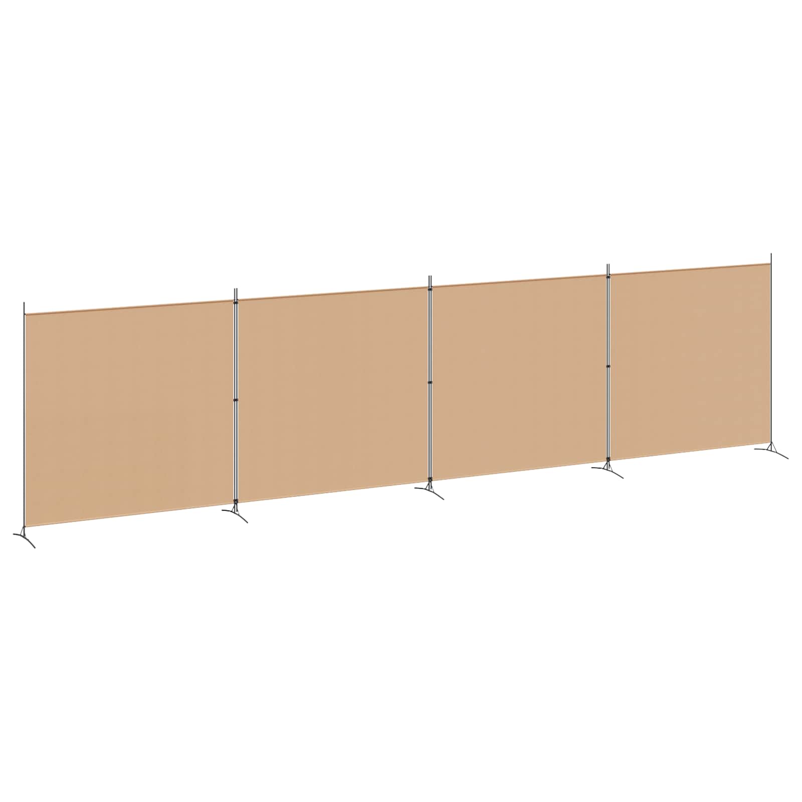 Paravent 4 panneaux Beige 698 x 180 cm Tissu - XIOS