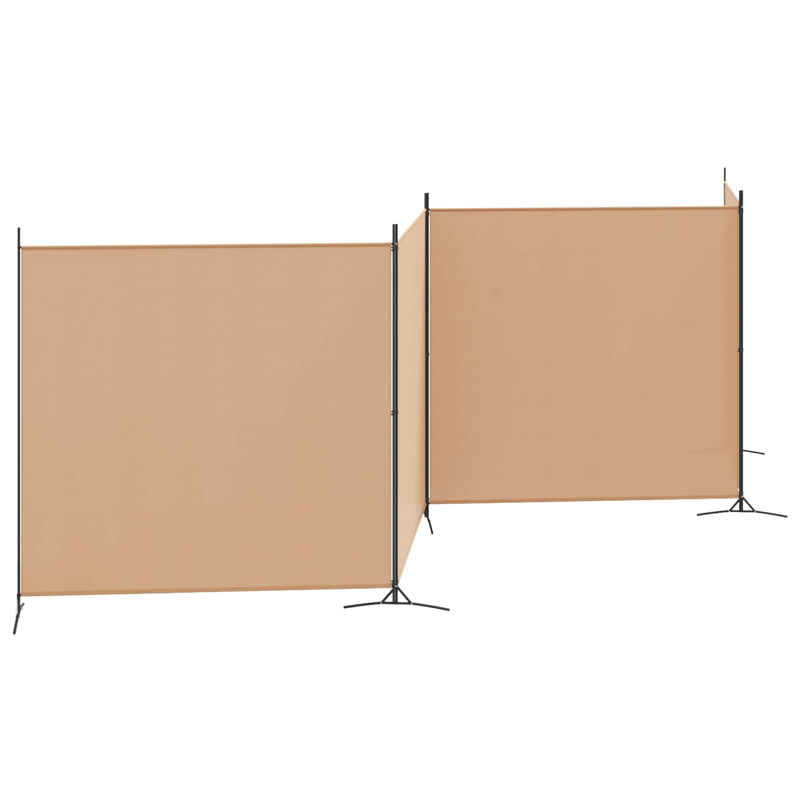 Paravent 4 panneaux Beige 698 x 180 cm Tissu - XIOS