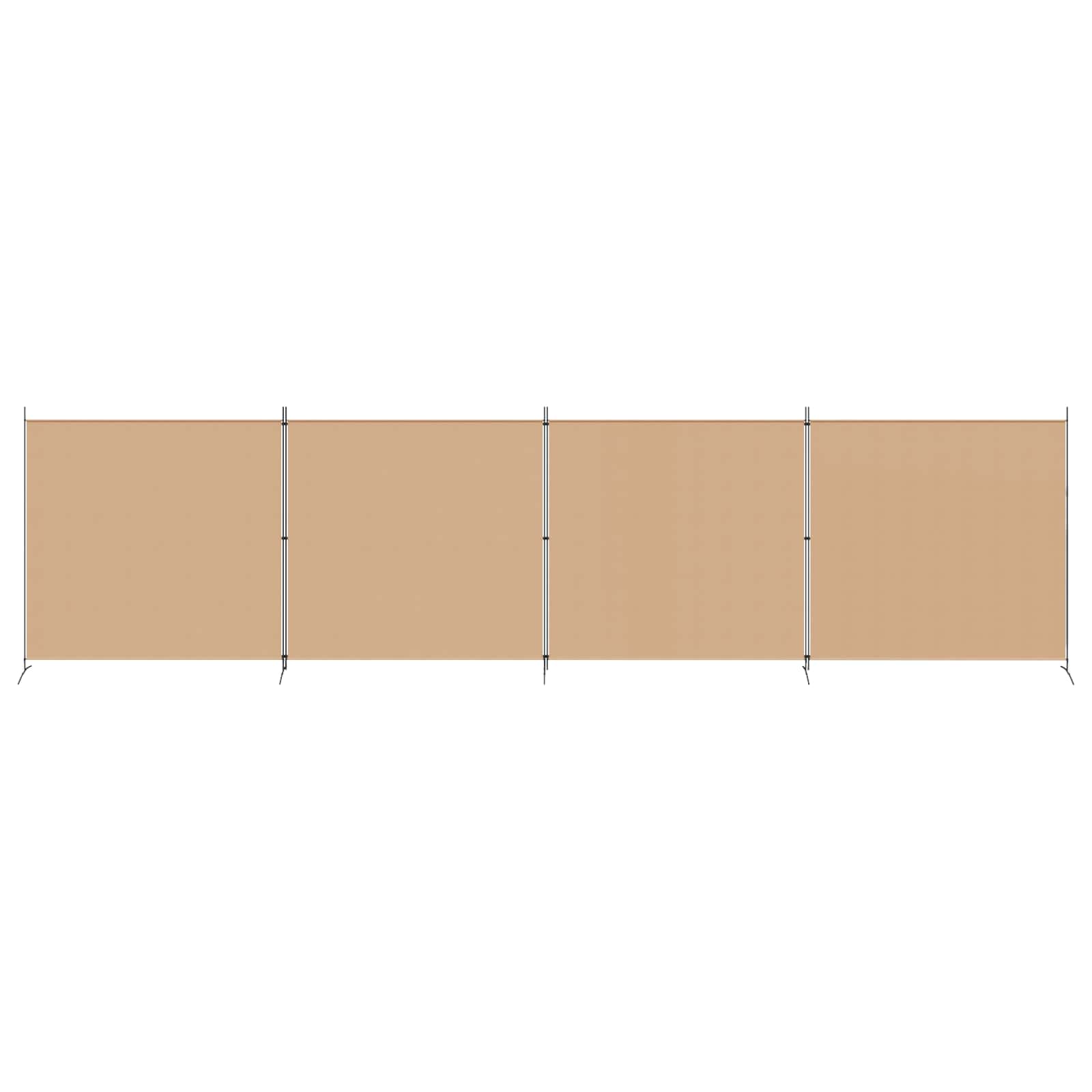 Paravent 4 panneaux Beige 698 x 180 cm Tissu - XIOS