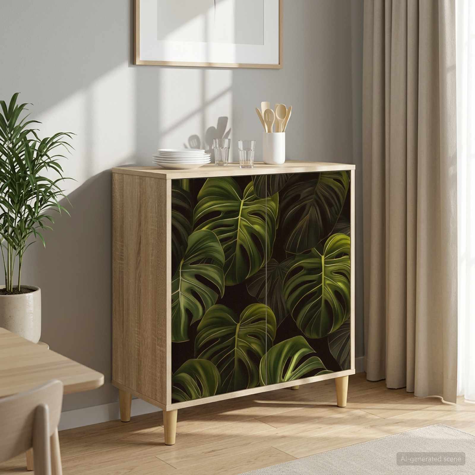 Buffet ELBURG Sonoma 69 x 33 x 75 cm Bois d'ingénierie