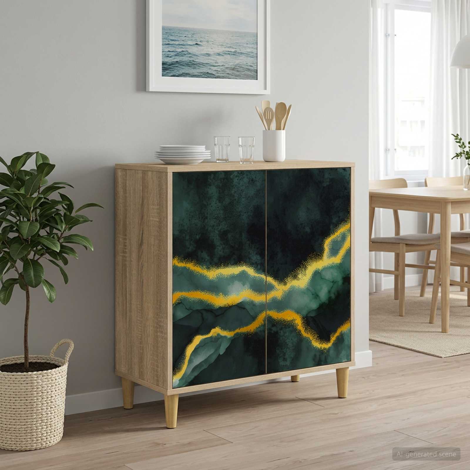 Buffet WIJHE Sonoma 69 x 33 x 75 cm Bois d'ingénierie