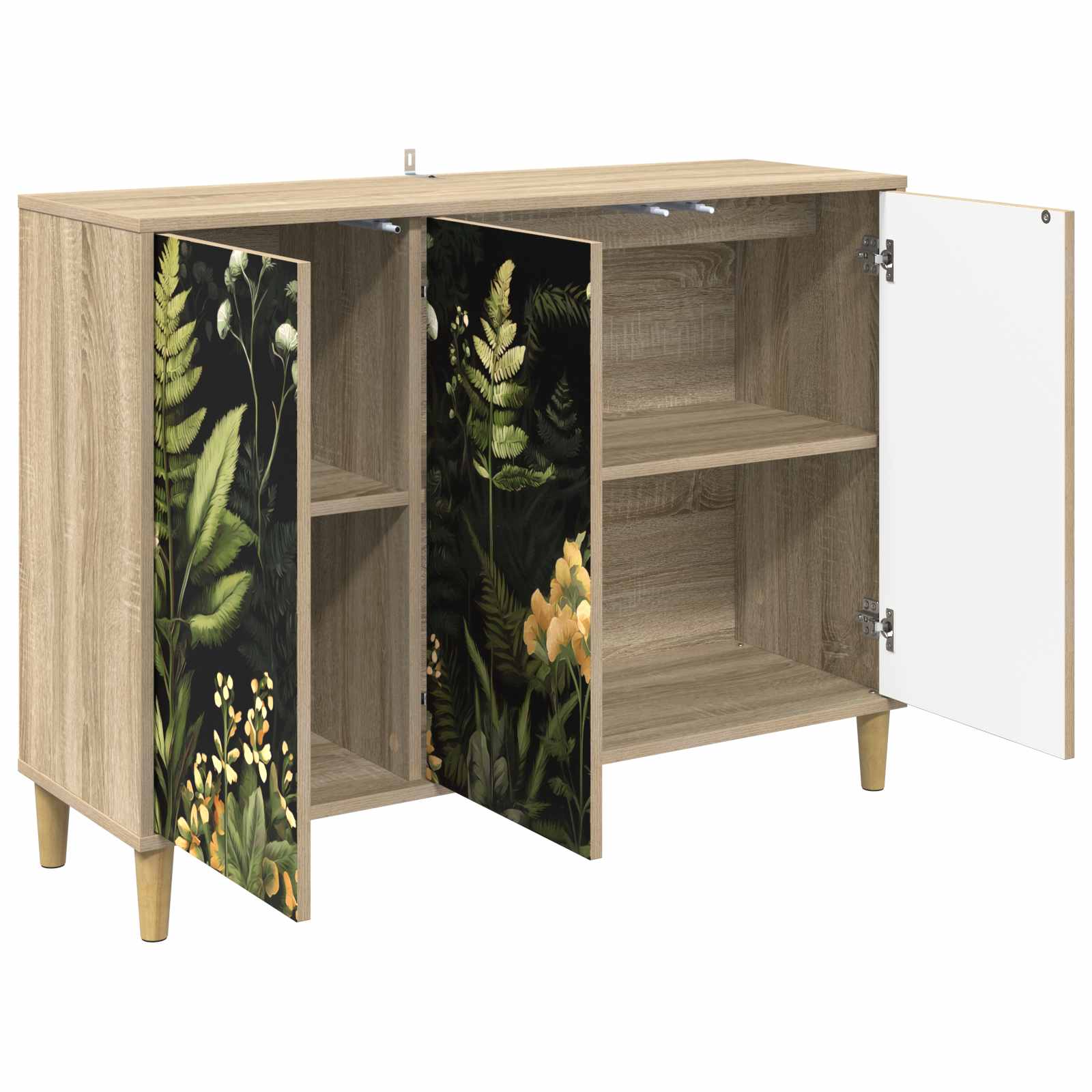 Buffet RHENEN Sonoma 102 x 33 x 75 cm Bois d'ingénierie