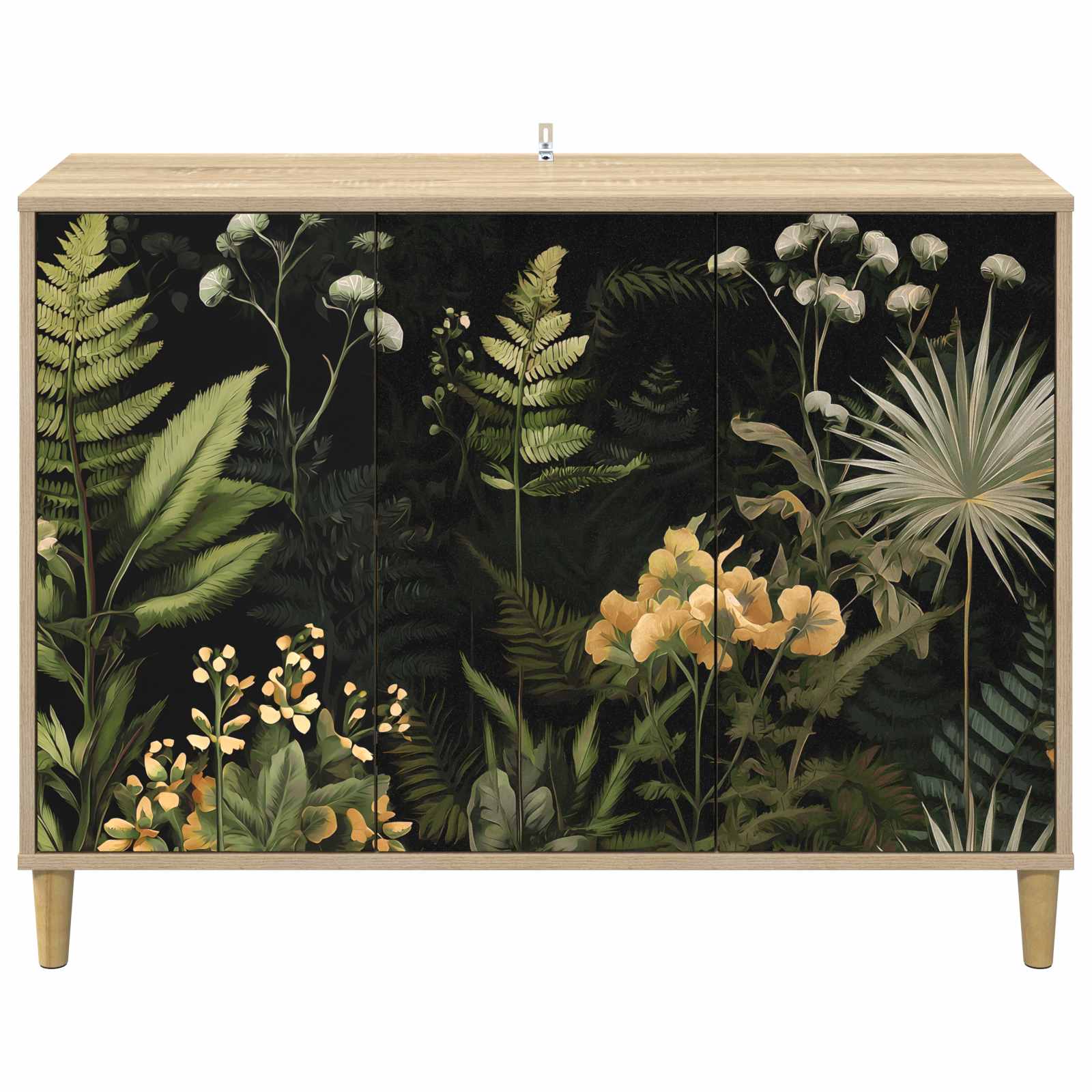 Buffet RHENEN Sonoma 102 x 33 x 75 cm Bois d'ingénierie