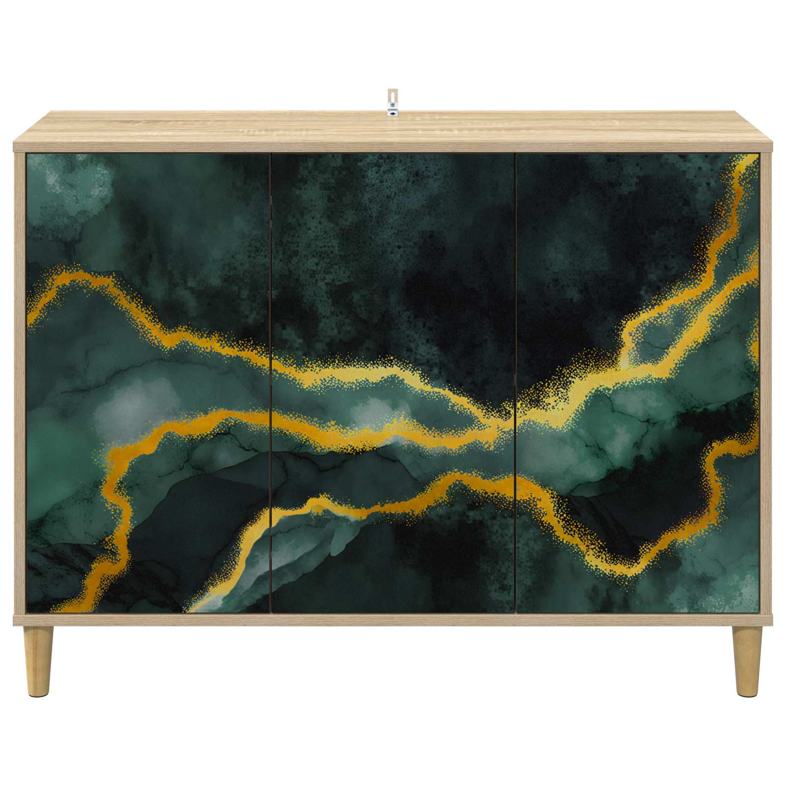 Buffet WIJHE Sonoma 102 x 33 x 75 cm Bois d'ingénierie