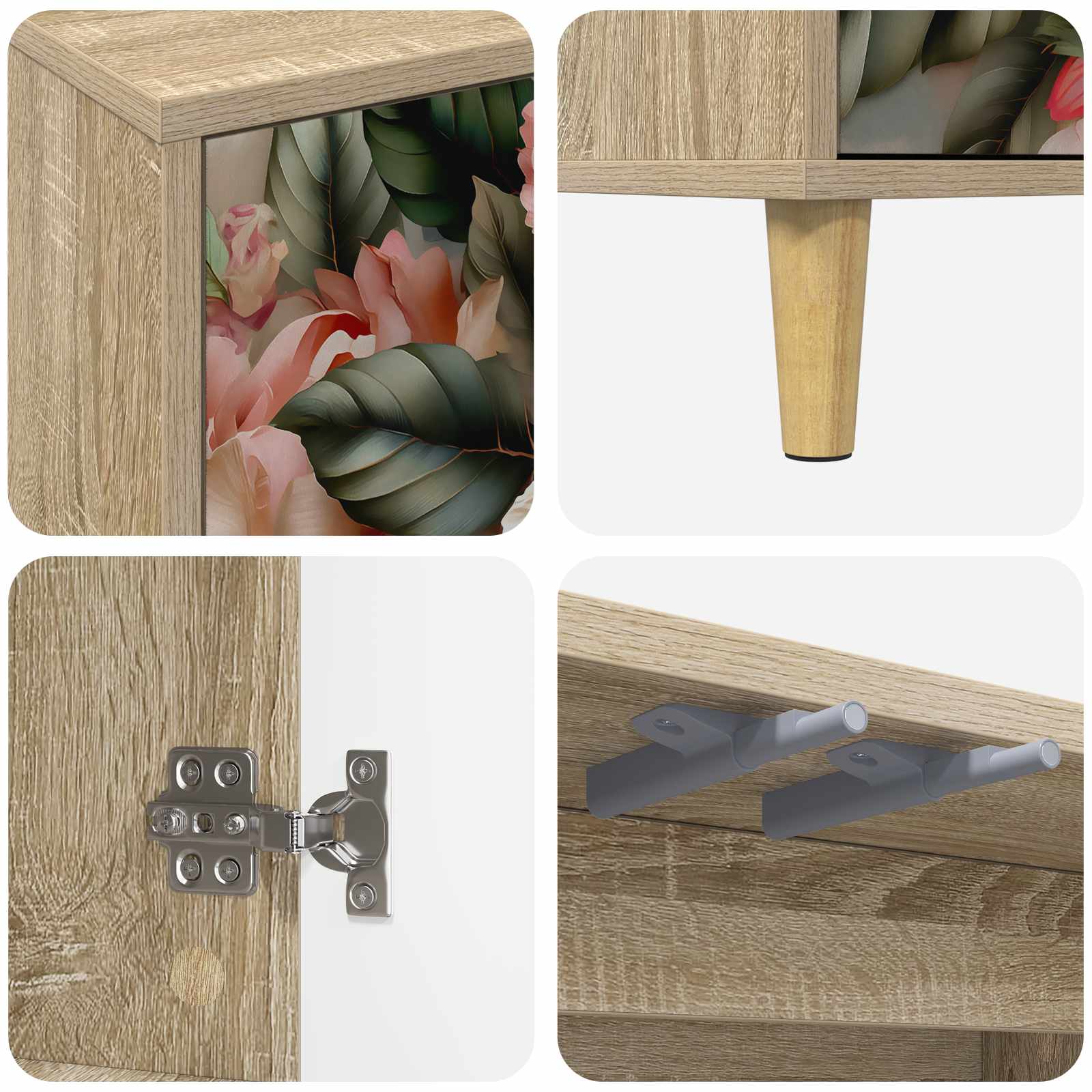 Buffet BORNE Sonoma 102 x 33 x 75 cm Bois d'ingénierie