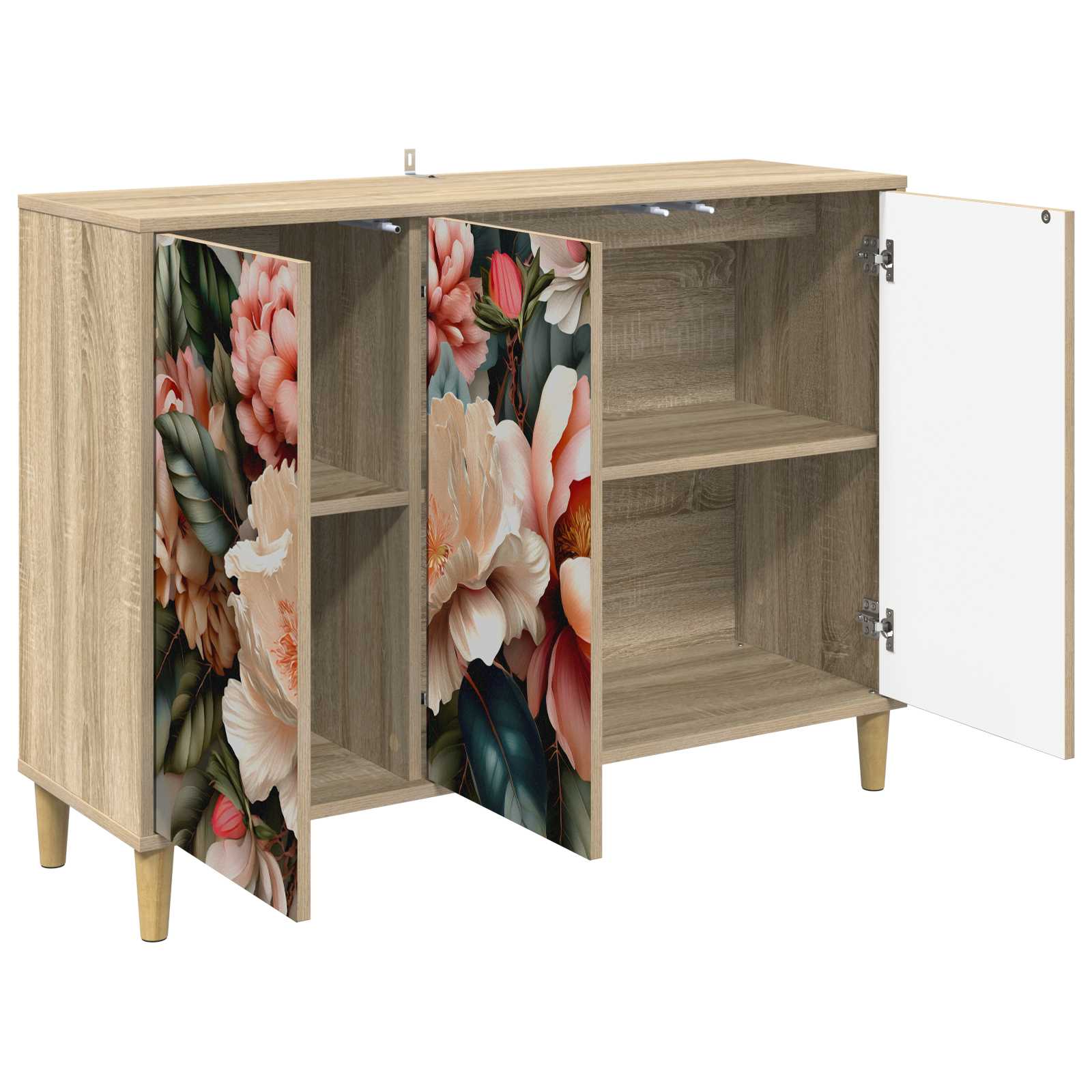 Buffet BORNE Sonoma 102 x 33 x 75 cm Bois d'ingénierie