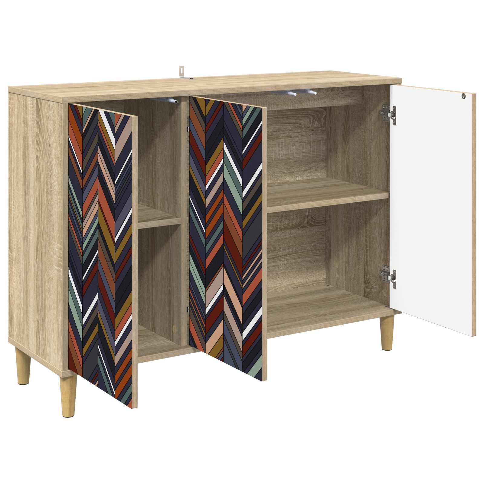 Buffet OMMEN Sonoma 102 x 33 x 75 cm Bois d'ingénierie