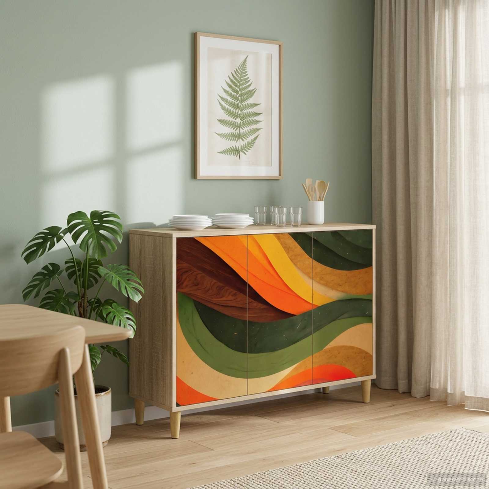 Buffet BONN Sonoma 102 x 33 x 75 cm Bois d'ingénierie